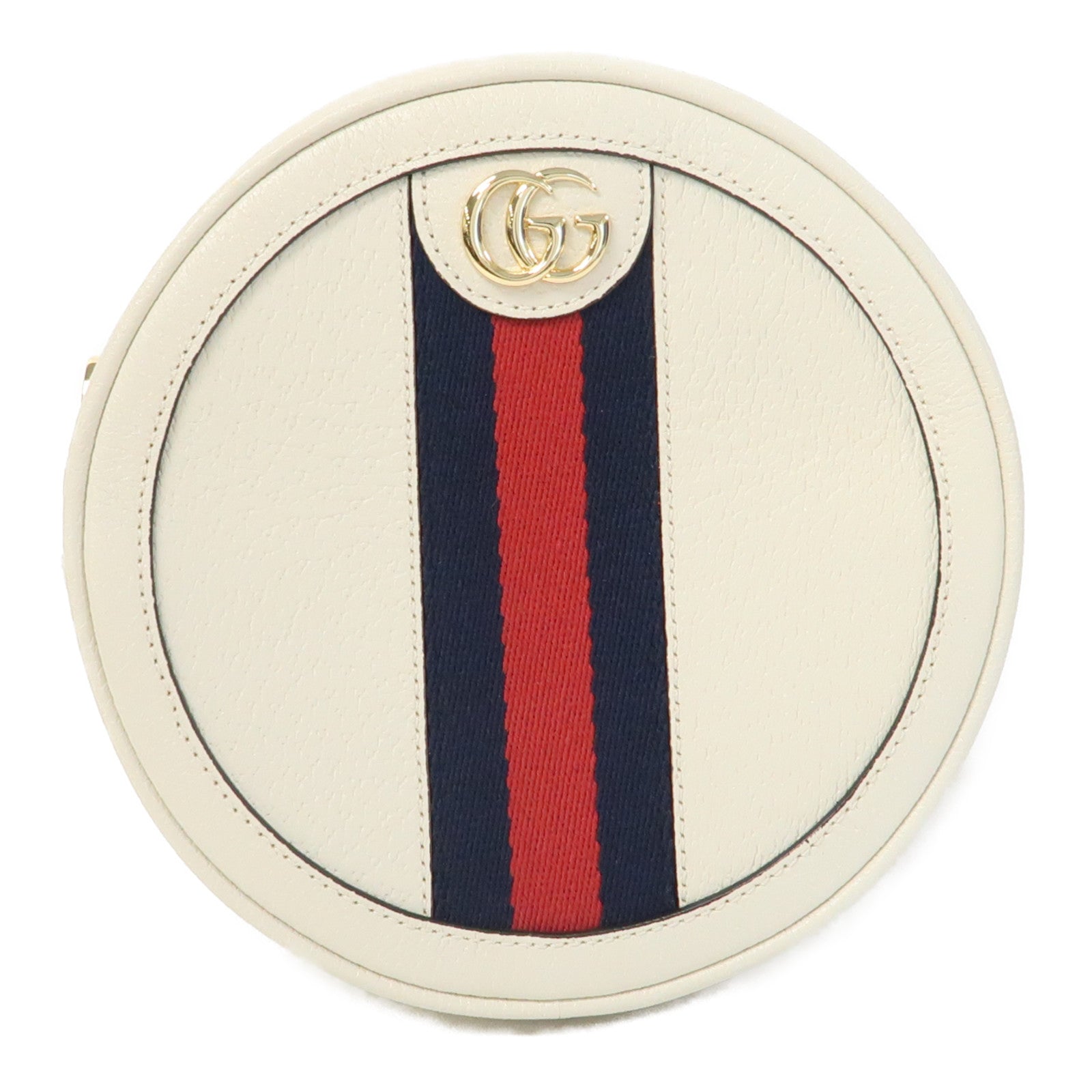 GUCCI 【激減優惠】牛皮皮革Ophidia Mini金扣背包白色