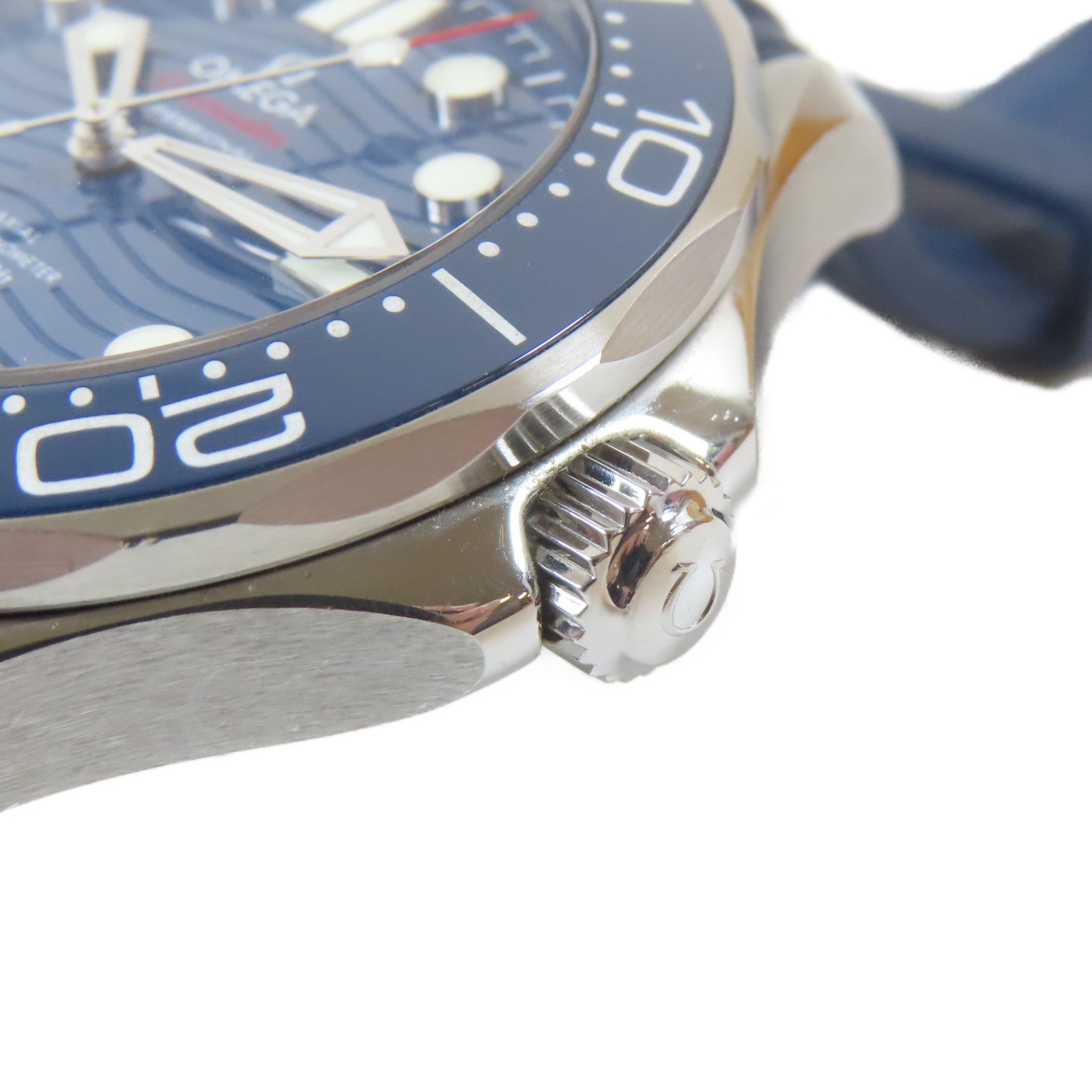 OMEGA Seamaster Diver 300M不鏽鋼/橡胶手錶自動機芯藍色/銀色