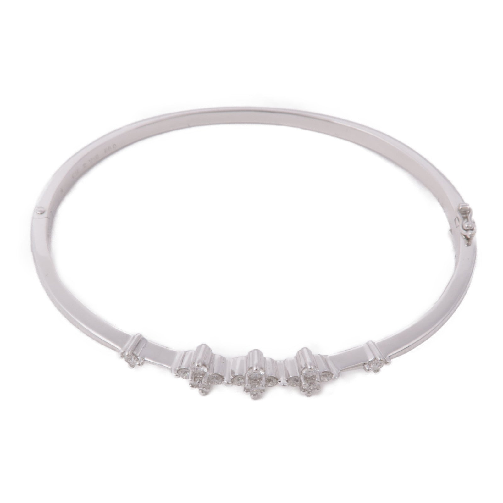 JEWELRY 18K白金Diamond Bangle鑽石手鐲