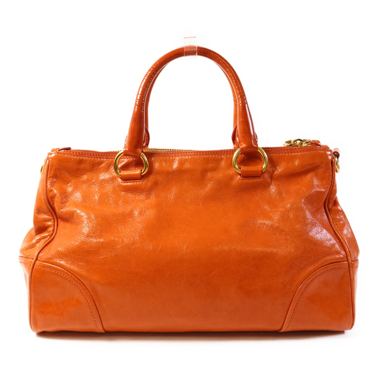 PRADA 牛皮皮革2 Way Shoulder Bag金扣手挽肩背兩用袋