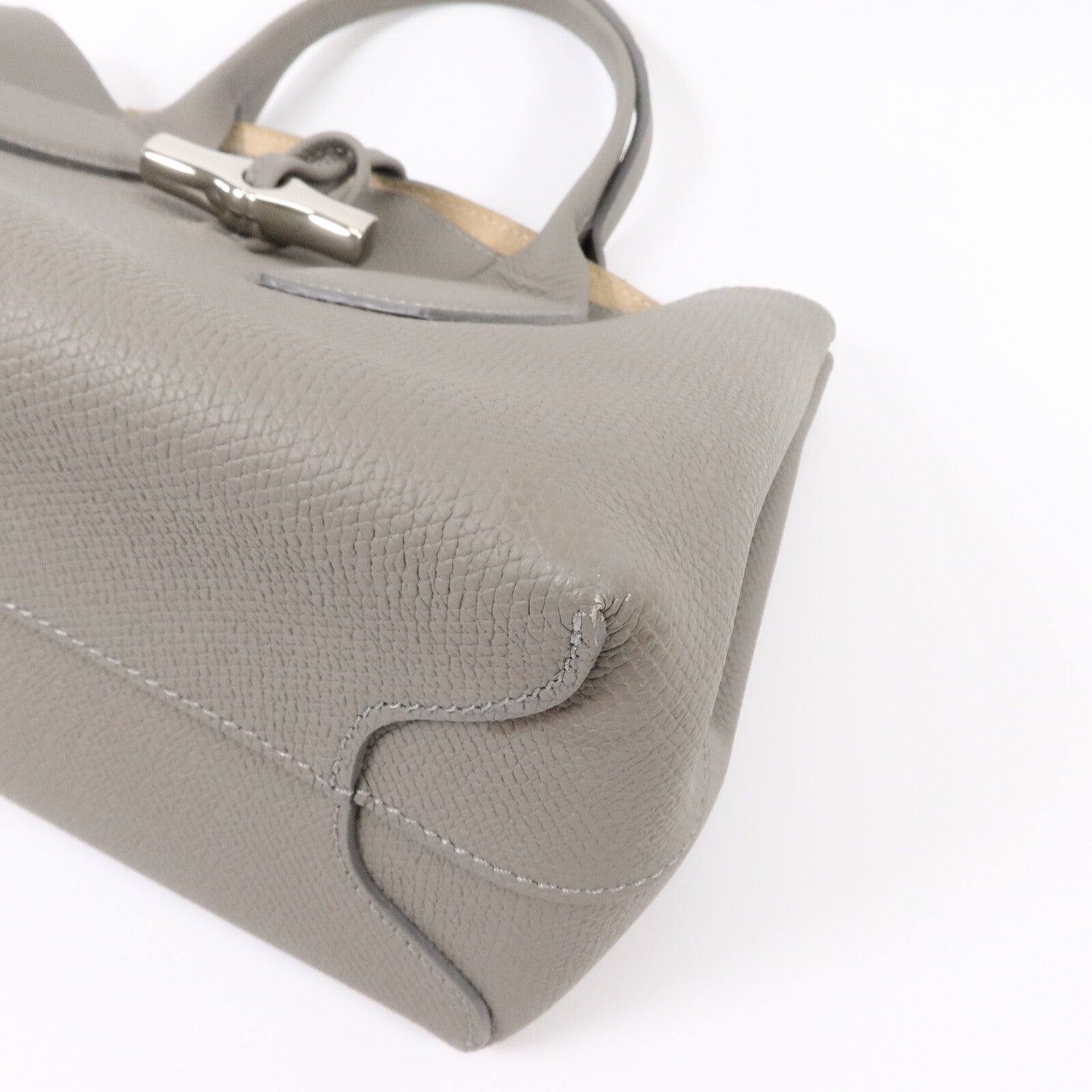 Longchamp 牛皮皮革Roseau M Handbag手挽肩背兩用袋