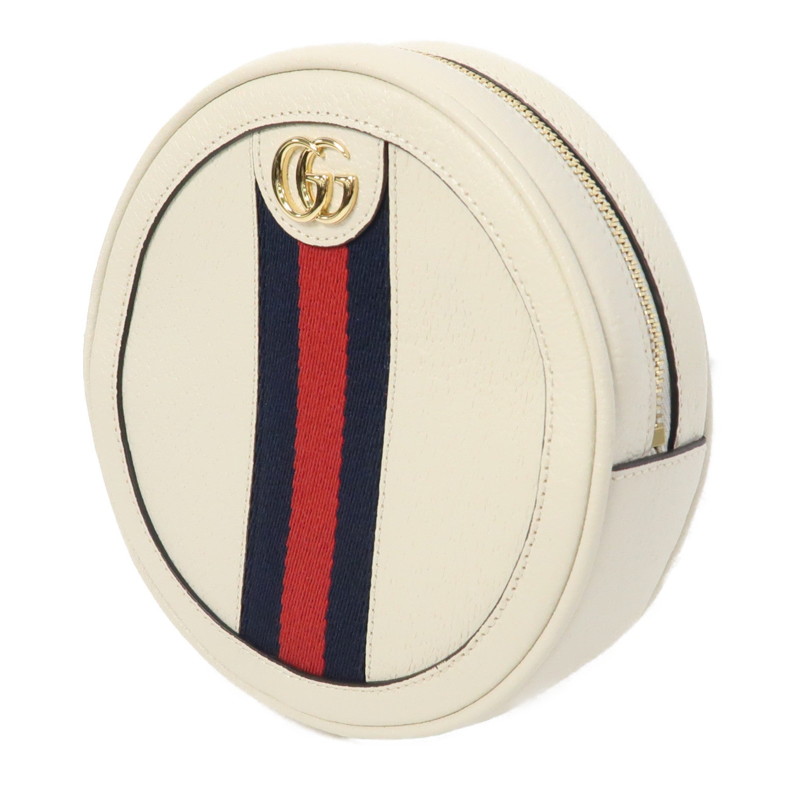 GUCCI 【激減優惠】牛皮皮革Ophidia Mini金扣背包白色