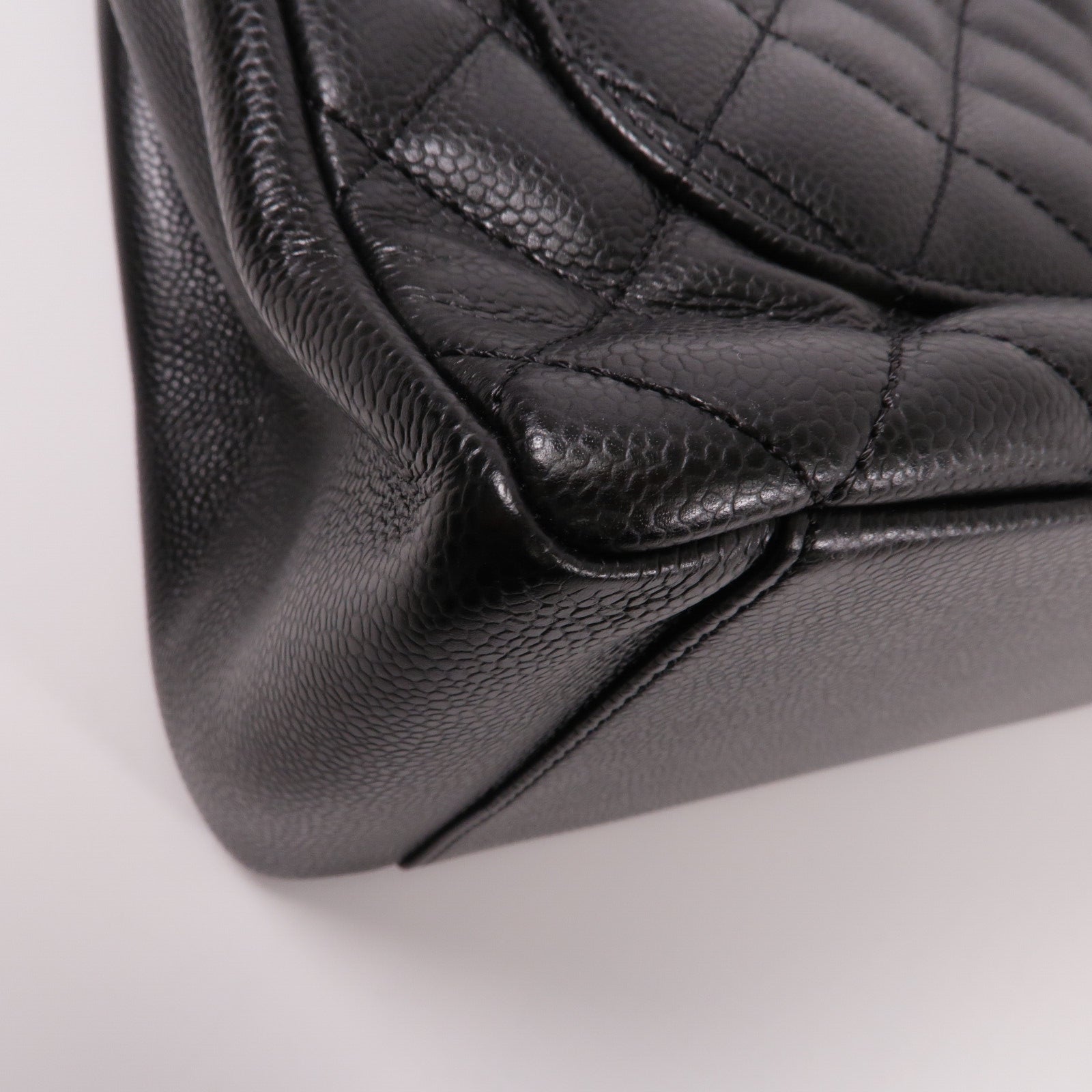 CHANEL 牛皮皮革GST Grand Shopping Tote Bag鏈帶肩背袋