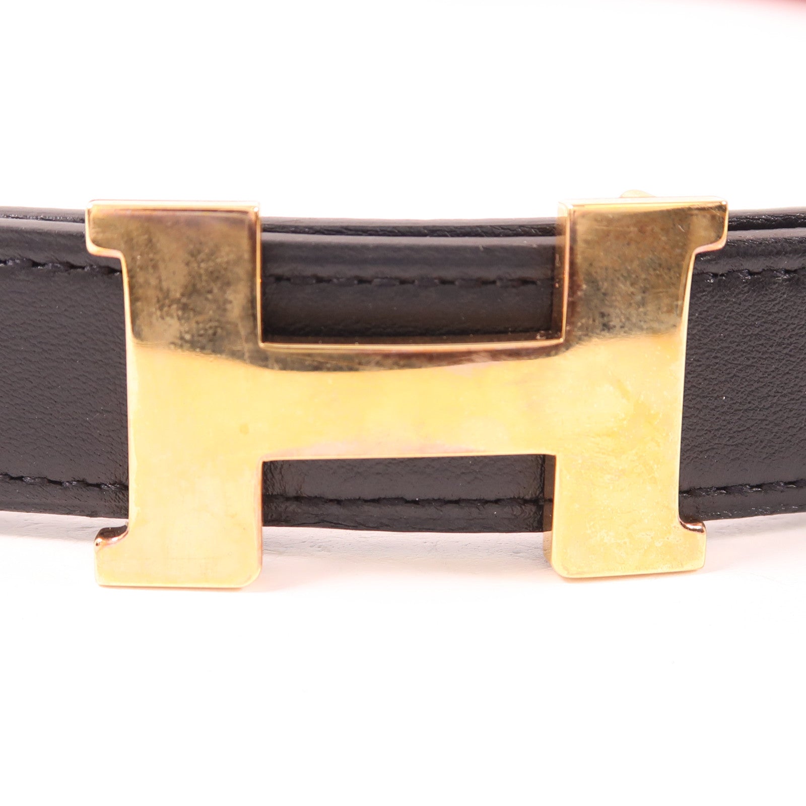 HERMES Swift皮革/Epsom皮革Mini Constance Belt金扣皮帶