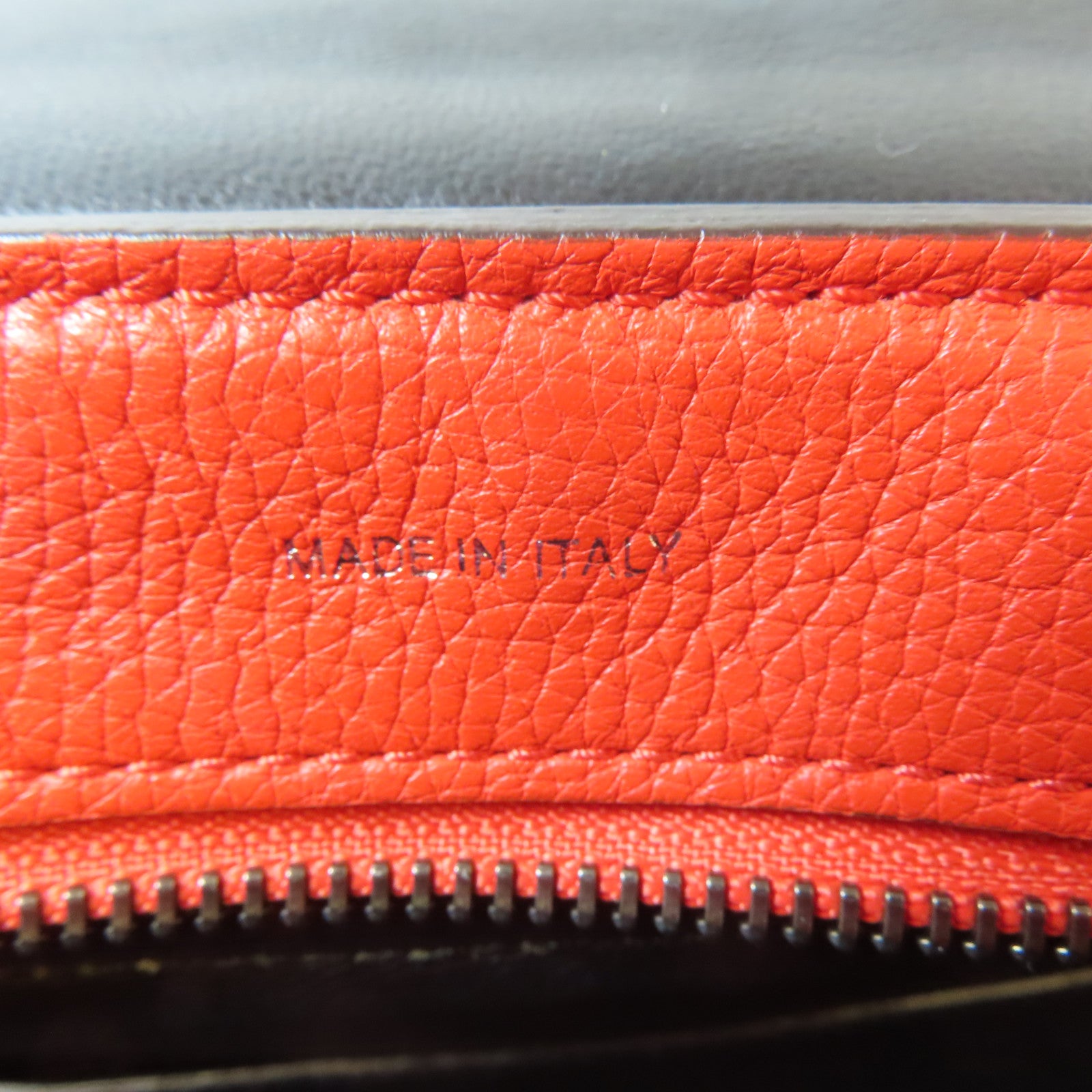 CELINE 【激減優惠】牛皮皮革/絨布Trapeze Tote Bag銀扣手挽肩背兩用袋紅色