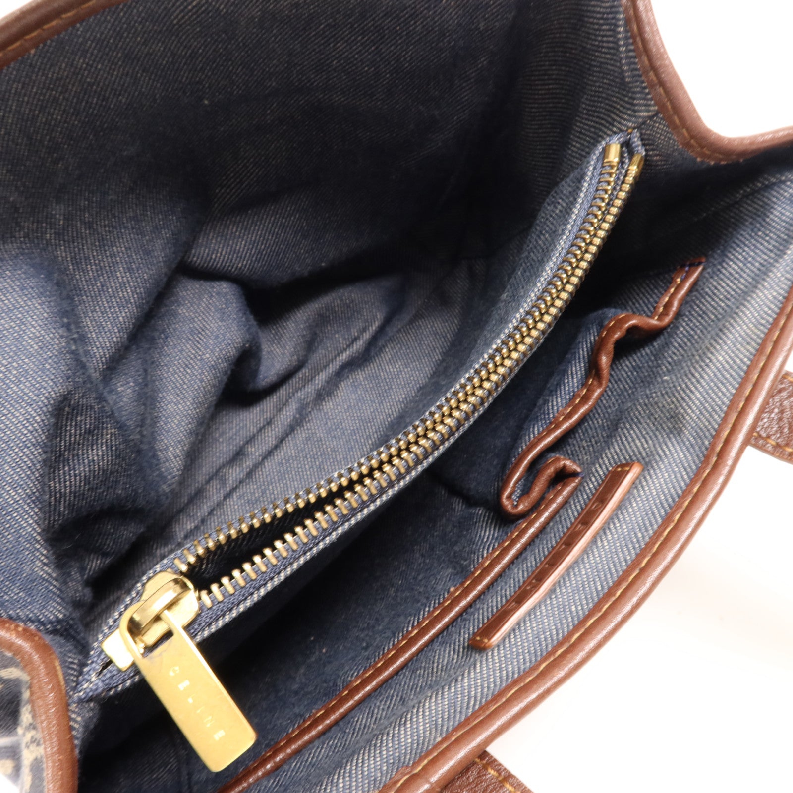 CELINE 帆布Hand Bag金扣手挽袋