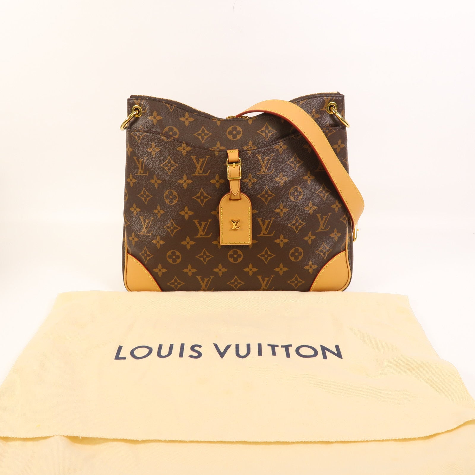 LOUIS VUITTON Monogram Odeon金扣肩背袋
