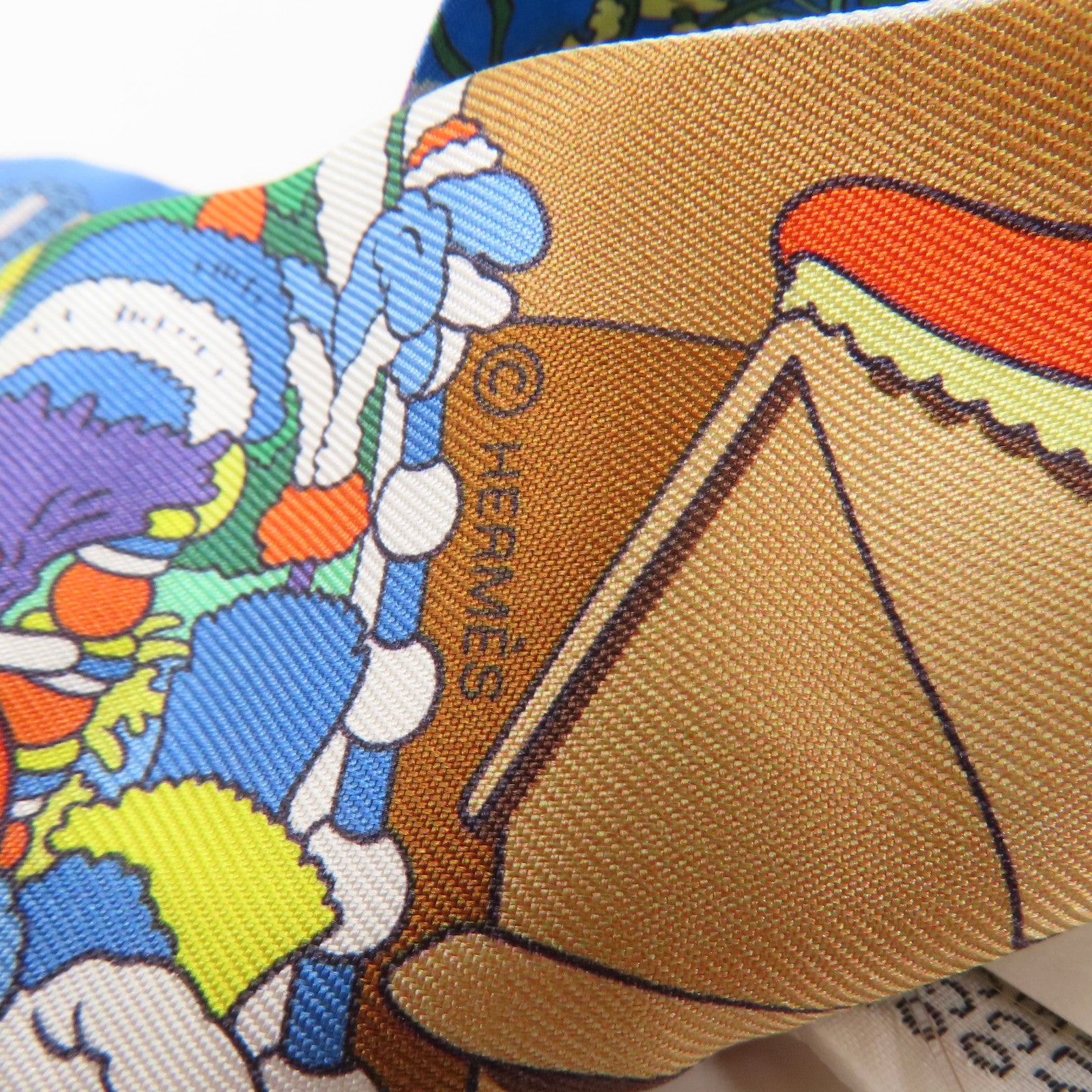 HERMES 絲質Twilly絲巾