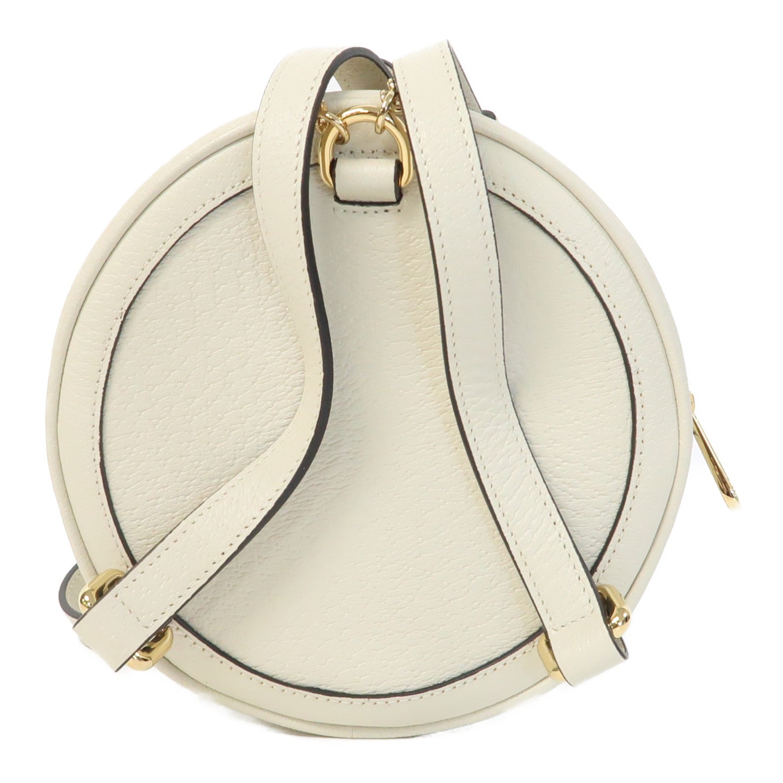 GUCCI 【激減優惠】牛皮皮革Ophidia Mini金扣背包白色