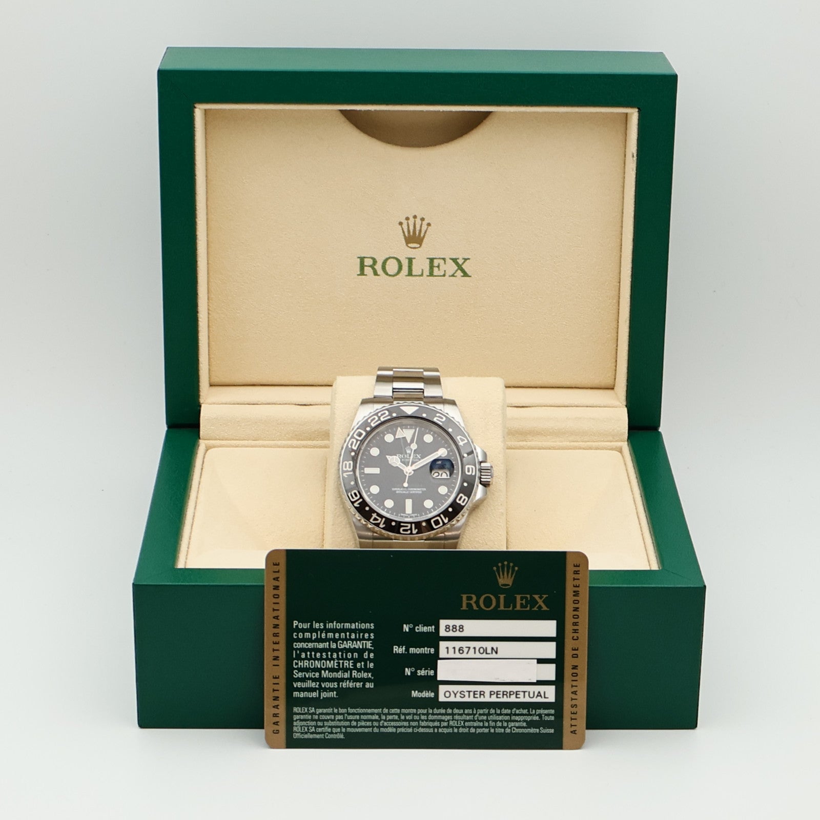 ROLEX GMT MasterⅡ 116710LN