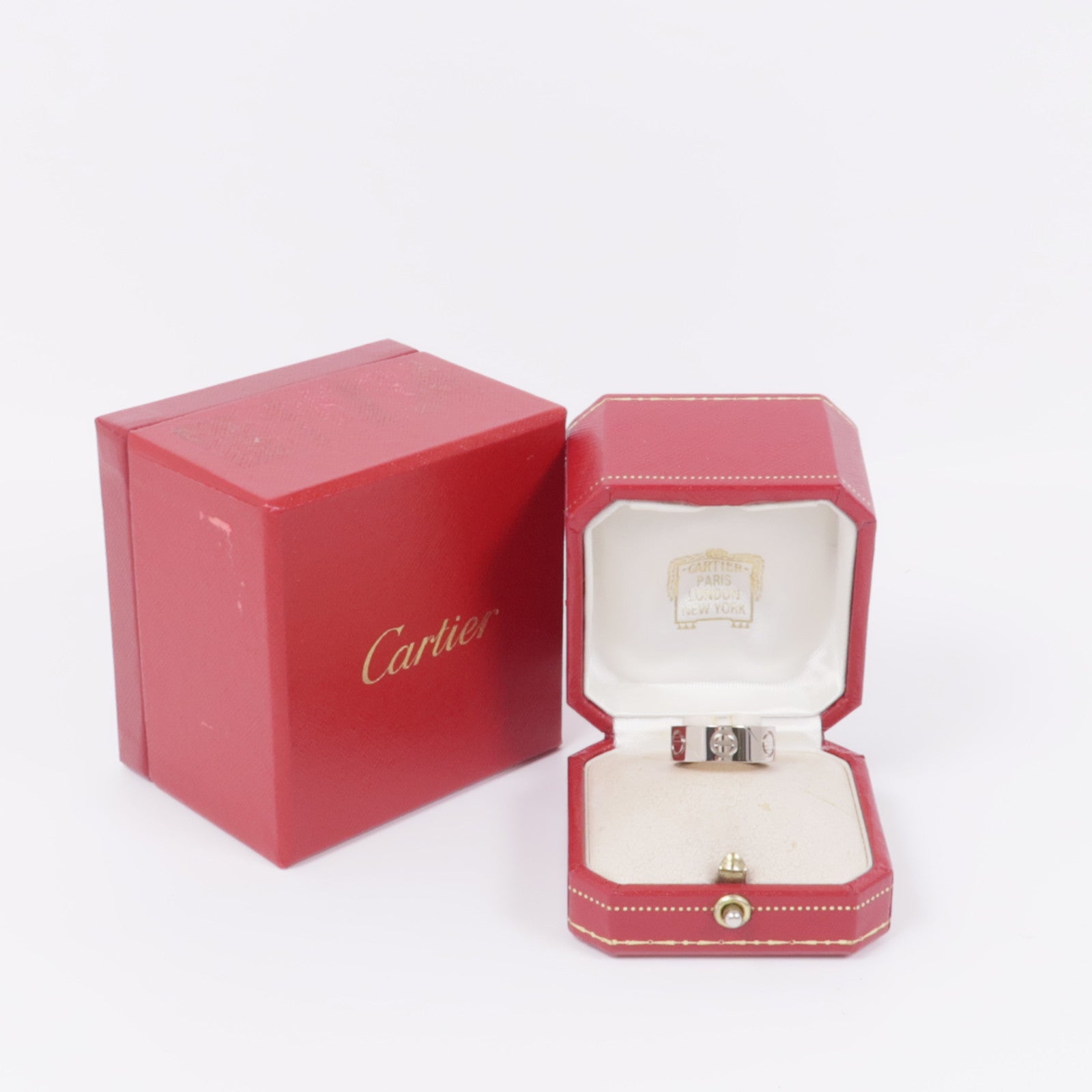 CARTIER 18K白金Astro Love Ring戒指Cartier#50/US#5.25