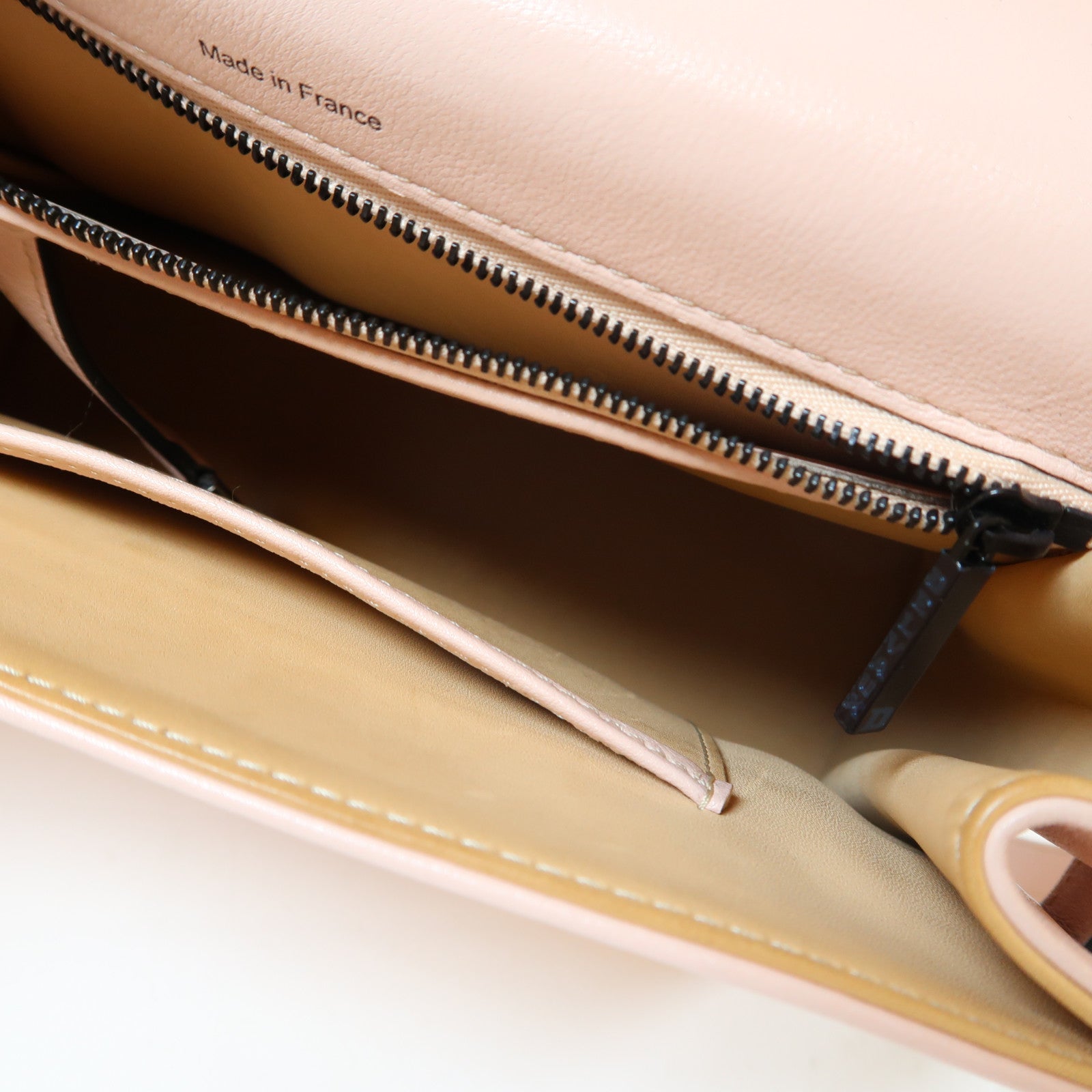 Delvaux 羊皮皮革Delvaux Tempete黑扣手挽肩背兩用袋粉紅色