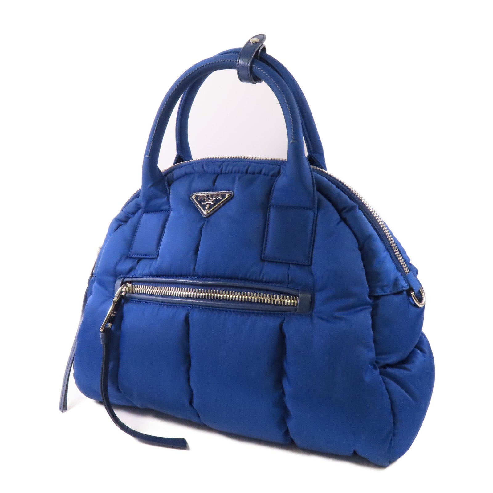 PRADA 尼龍2 Way Bag銀扣手挽肩背兩用袋