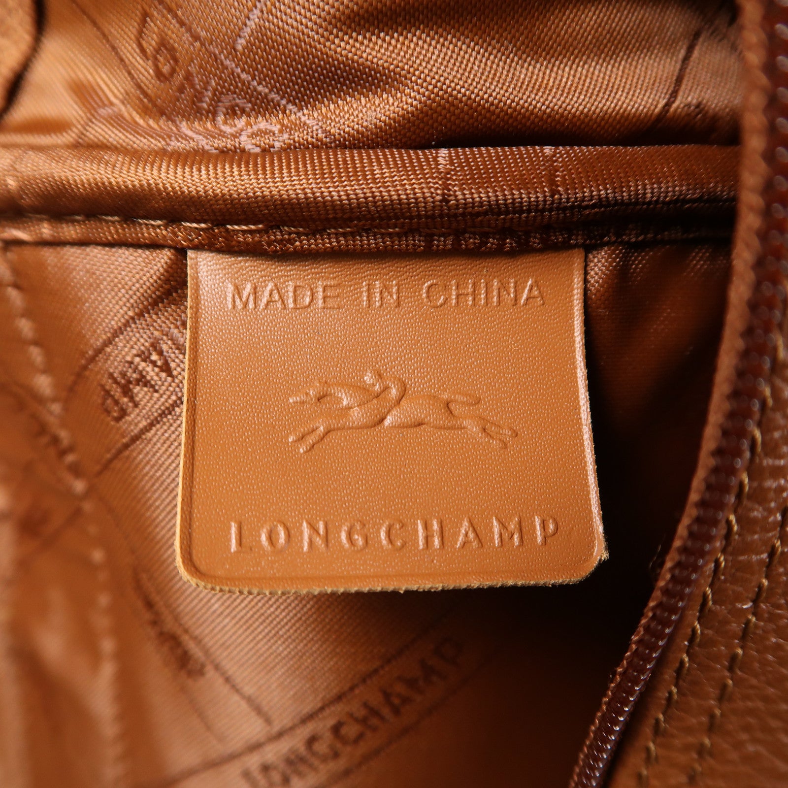 Longchamp 皮革Backpack銀扣背包