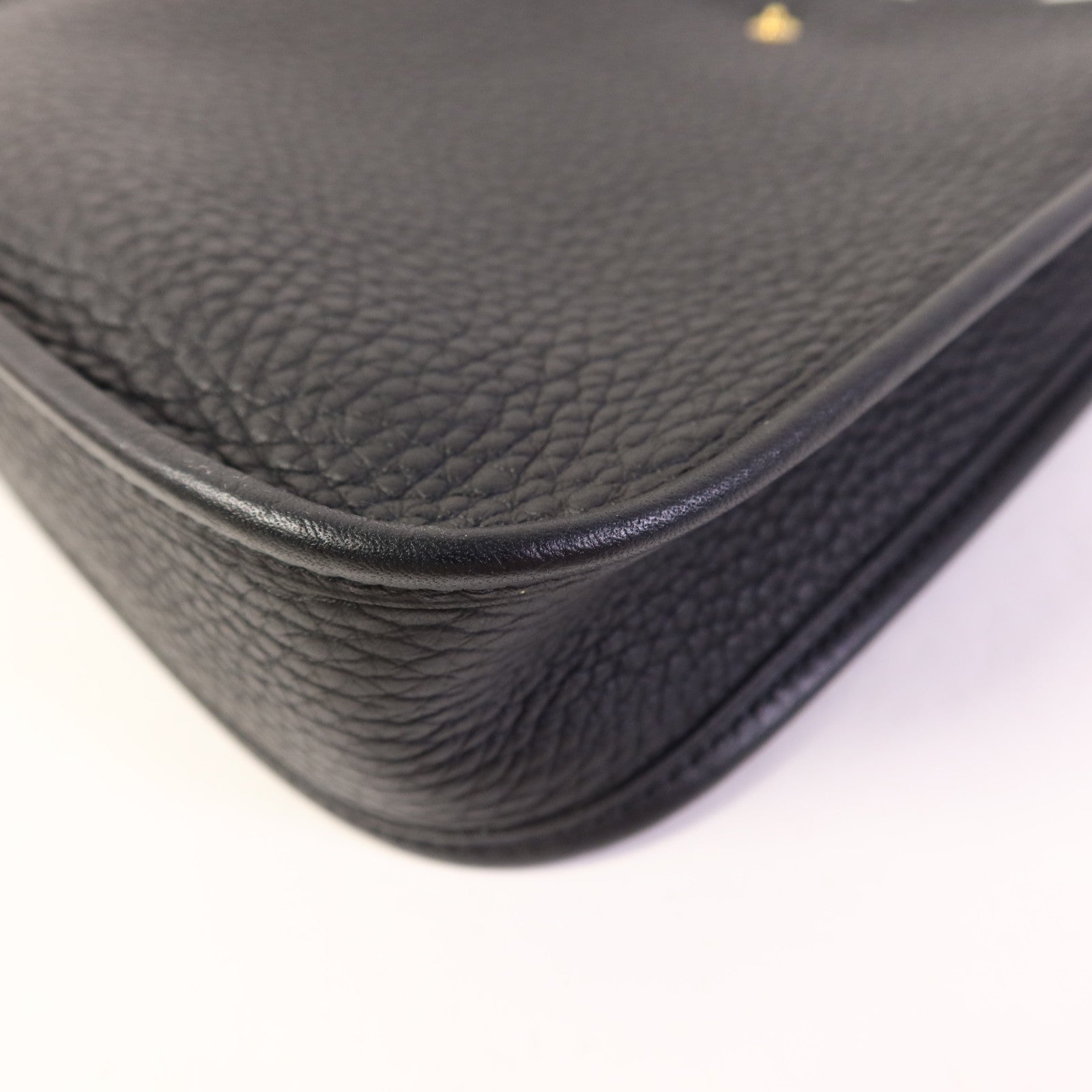 HERMES Clemence皮革Evelyne TPM金扣肩背袋Noir