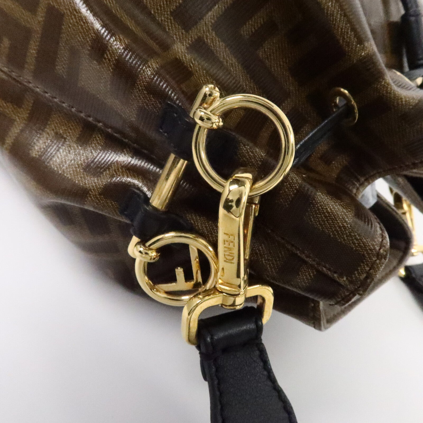 FENDI 塗層帆布Mon Tresor肩背袋