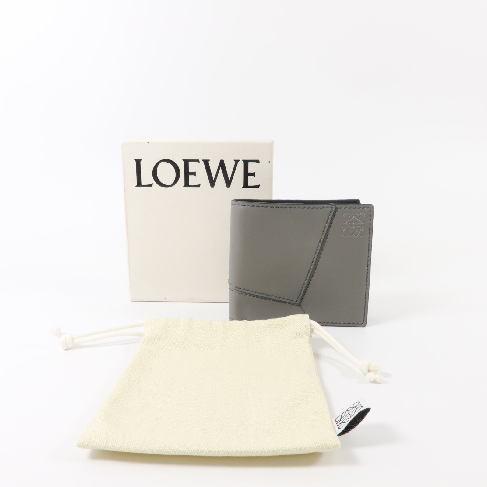 LOEWE 牛皮皮革Puzzle Bifold Wallet錢包