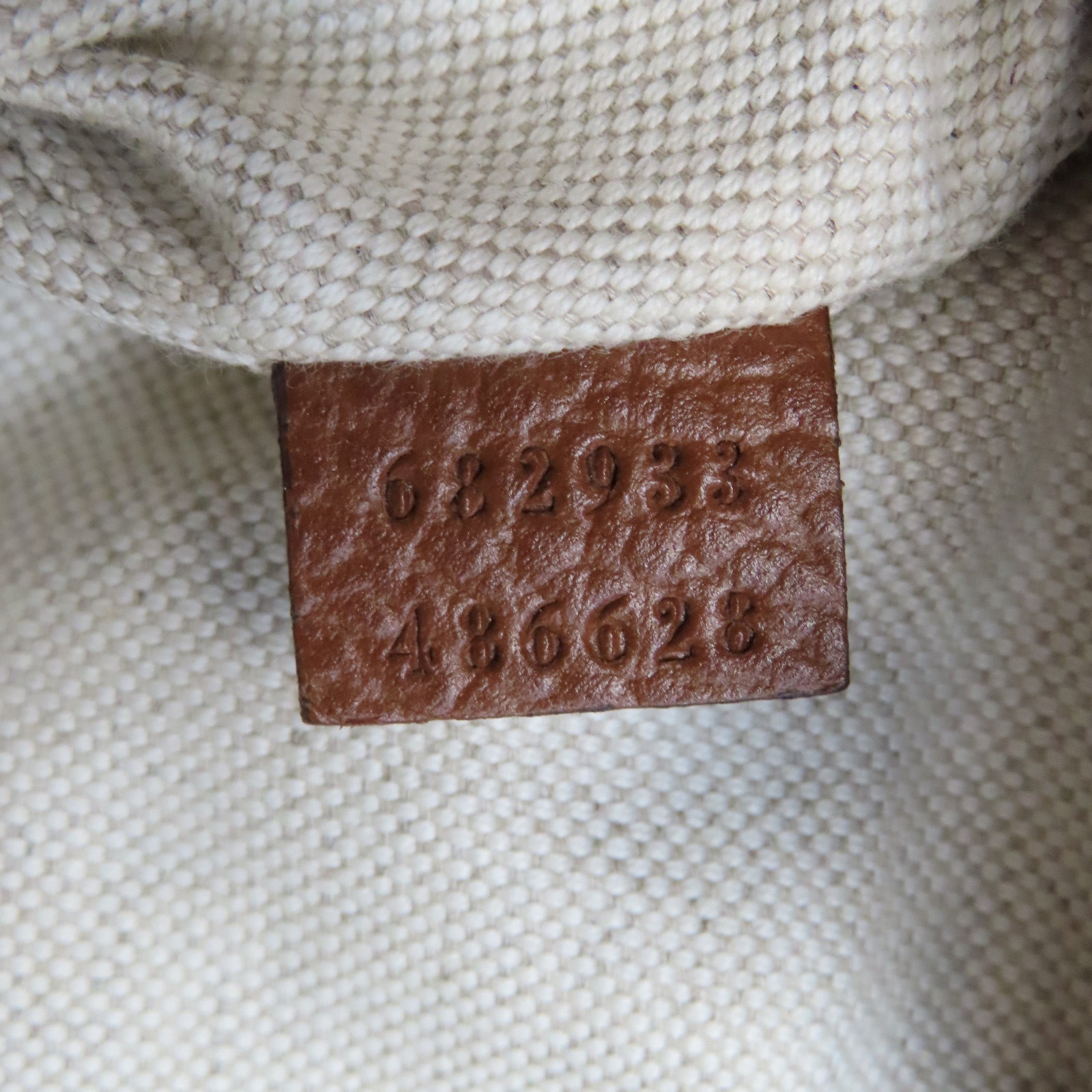 GUCCI 帆布/牛皮皮革Waist Bag金扣腰包藍色/啡色
