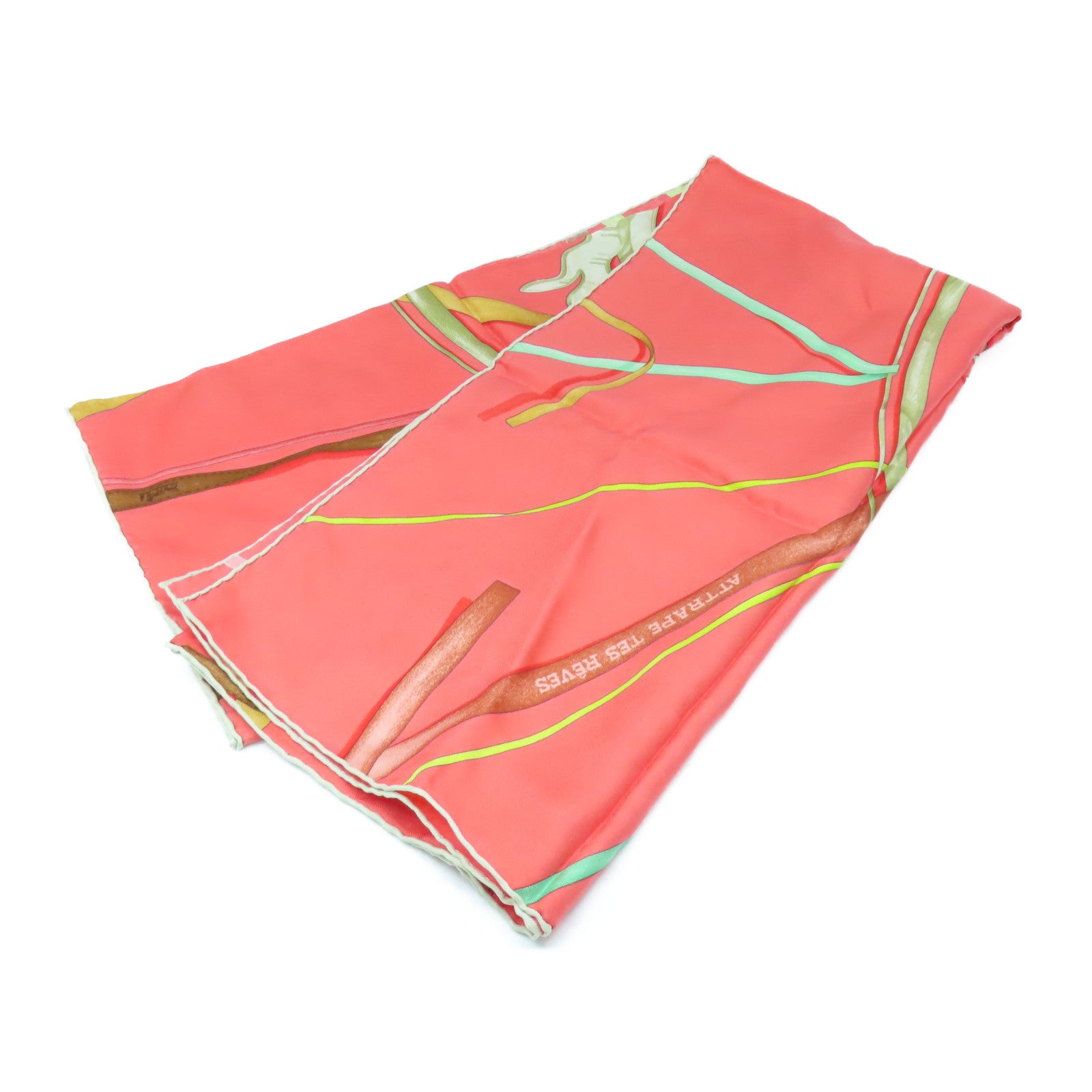 HERMES 【激減優惠】絲質Scarf絲巾橙色