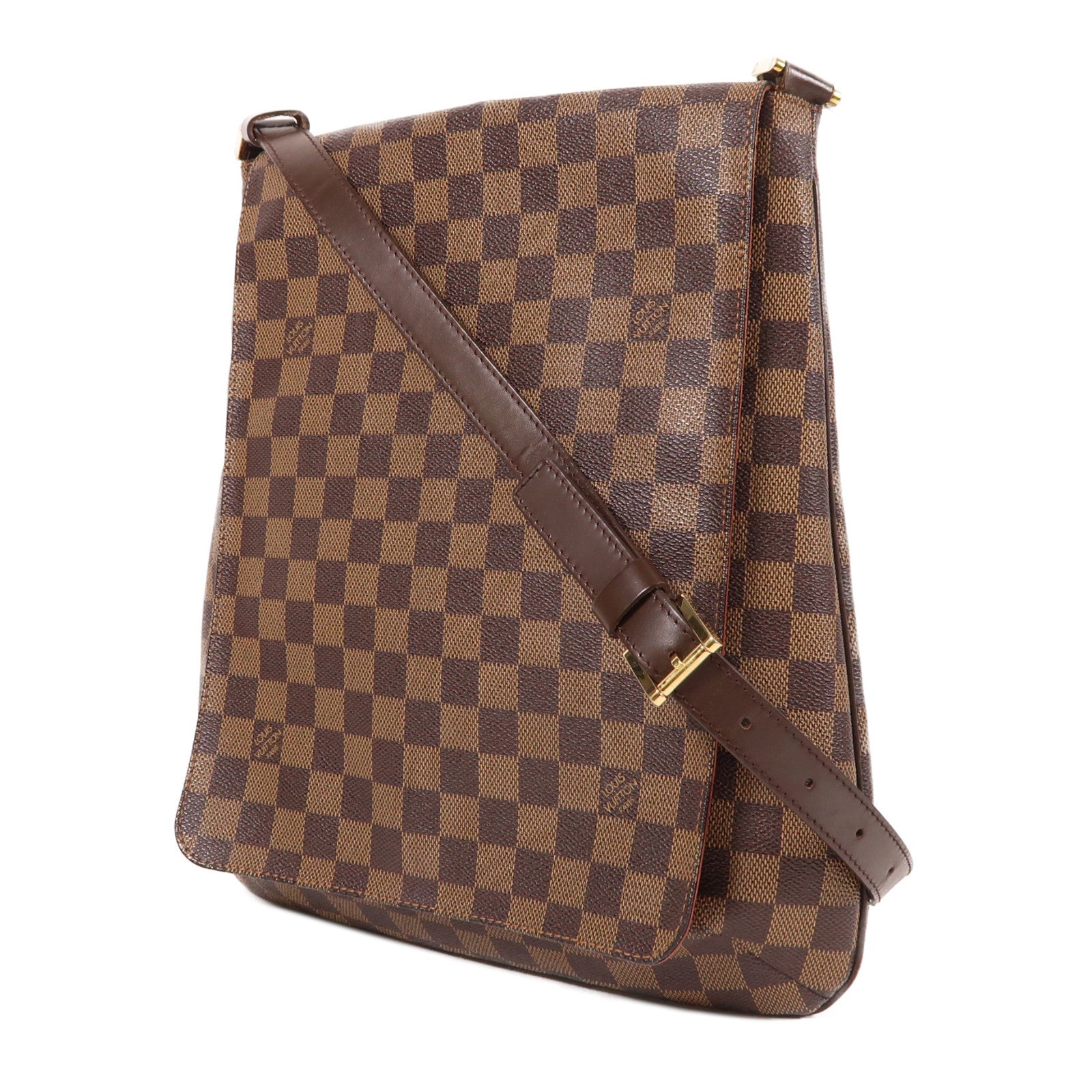 LOUIS VUITTON 【激減優惠】Damier Musette金扣肩背袋