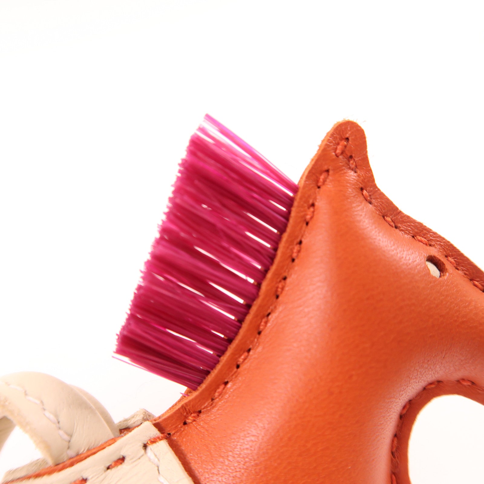 HERMES Agneau Milo皮革Redeo PM掛飾Orange Poppy