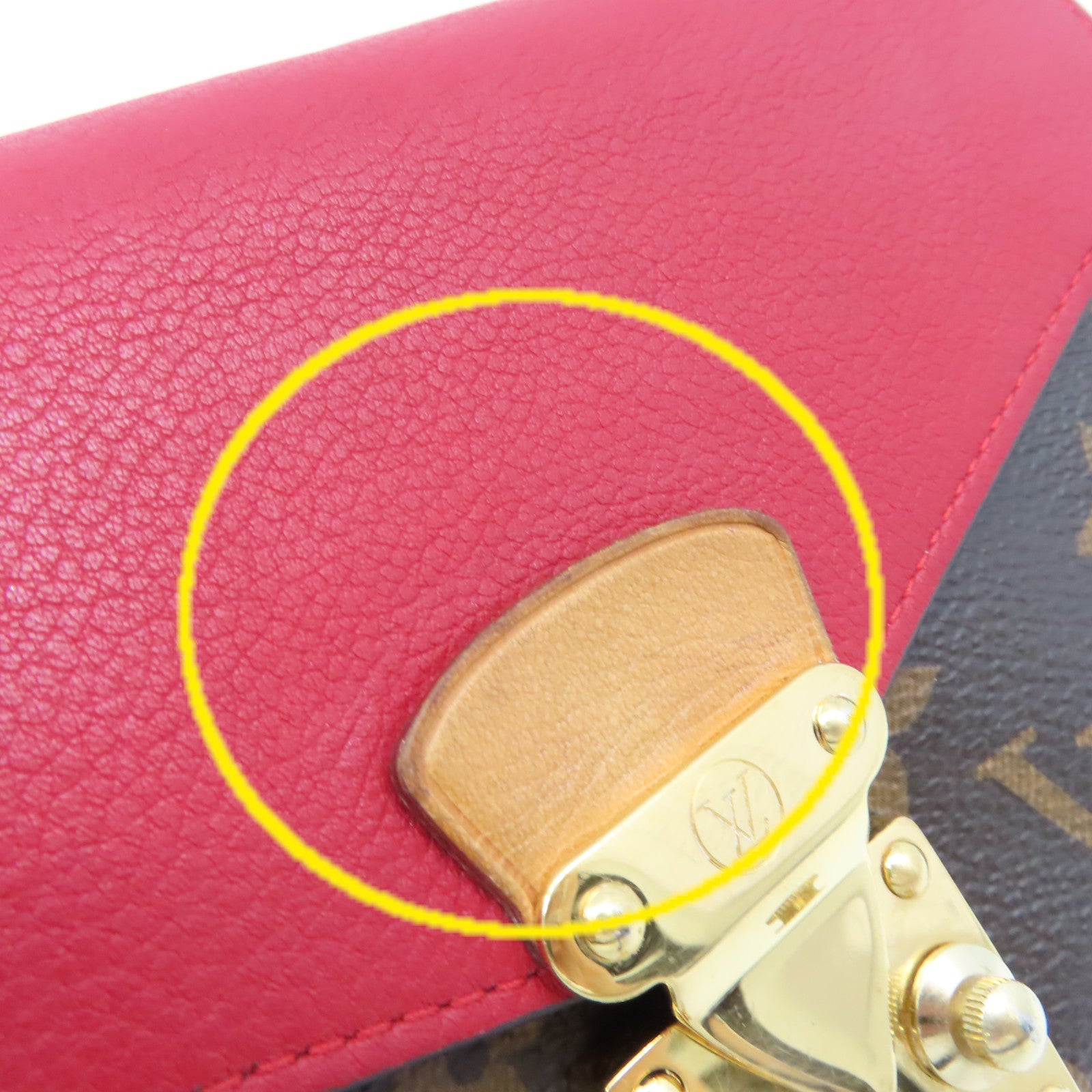 LOUIS VUITTON 【激減優惠】Monogram Pallas Long Wallet金扣長錢包啡色/紅色