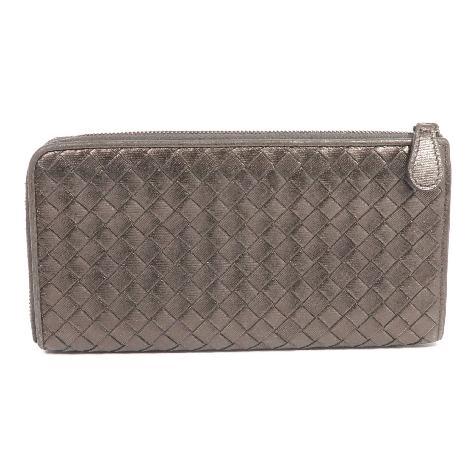 BOTTEGA VENETA 織紋皮革Zipped Long Wallet長錢包