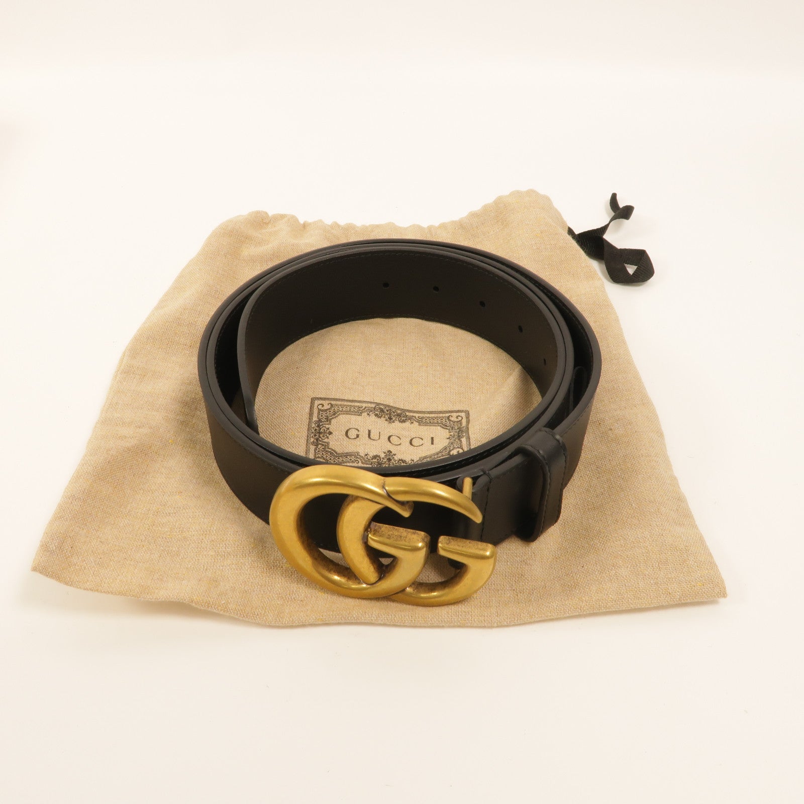GUCCI 牛皮皮革GG Marmont Belt皮帶
