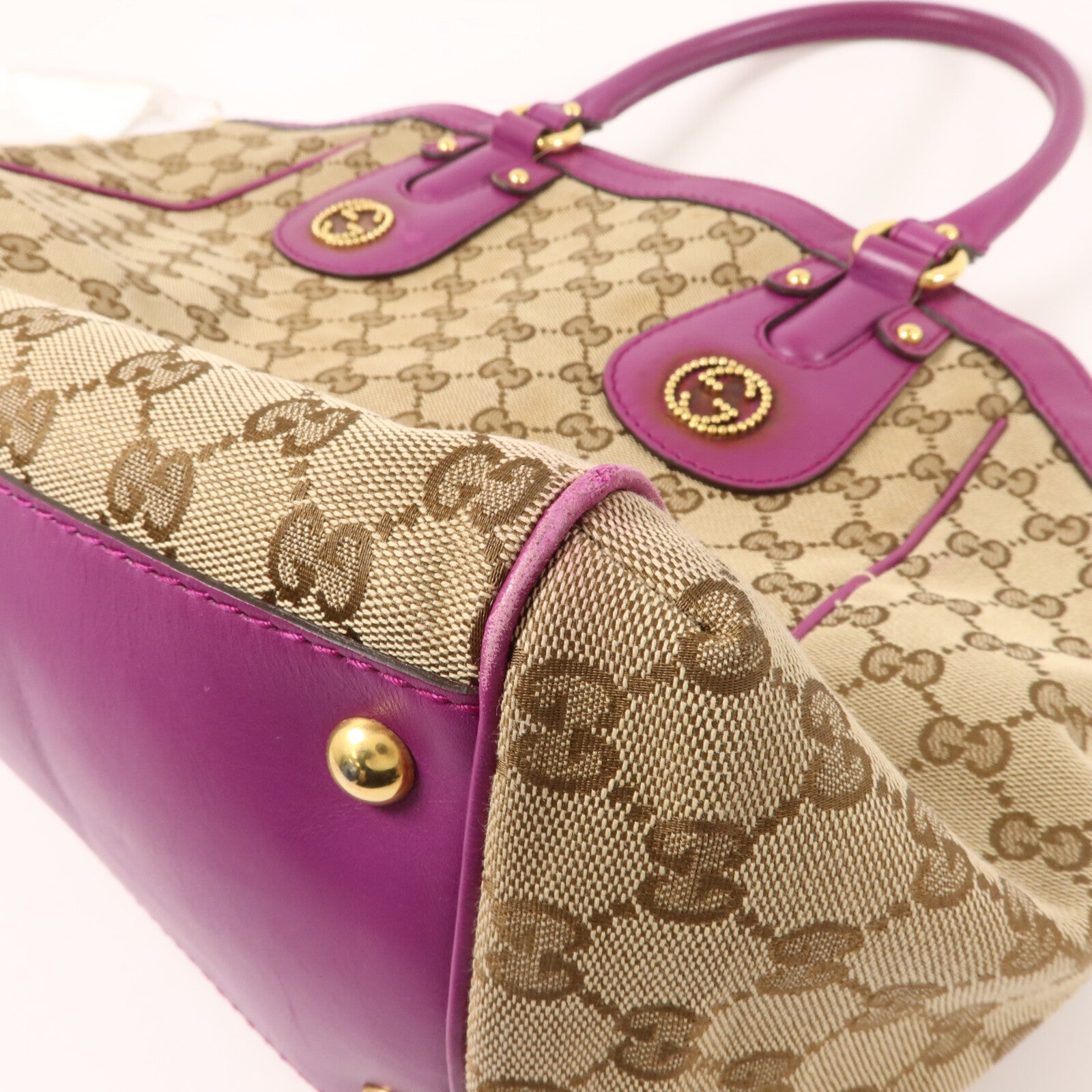 GUCCI 帆布Scarlett手挽肩背兩用袋