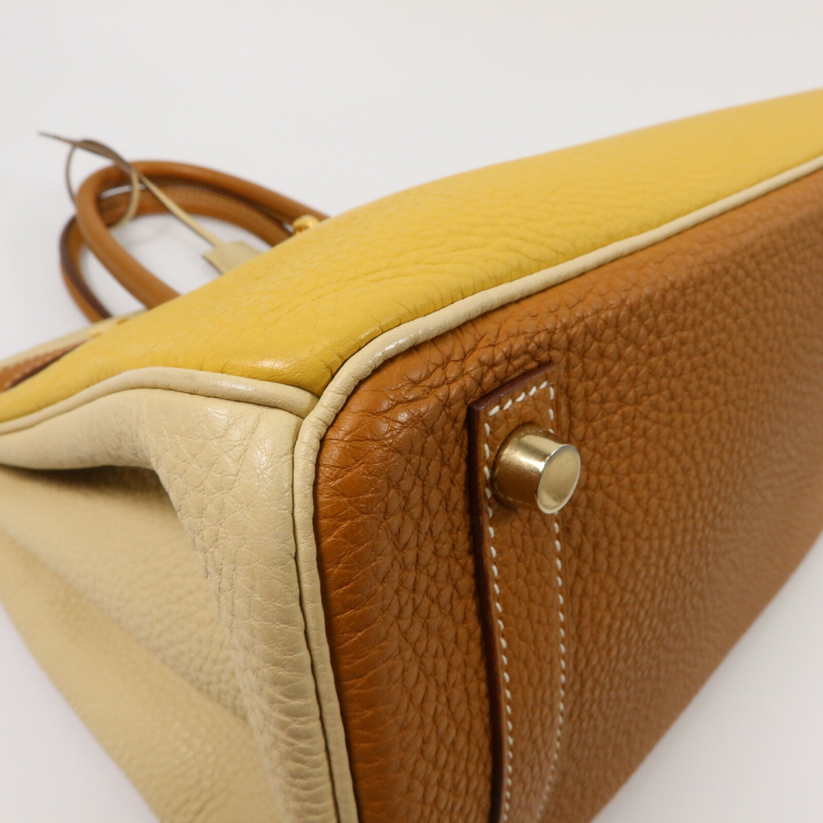 HERMES Togo皮革Birkin 30手挽袋Three Tones