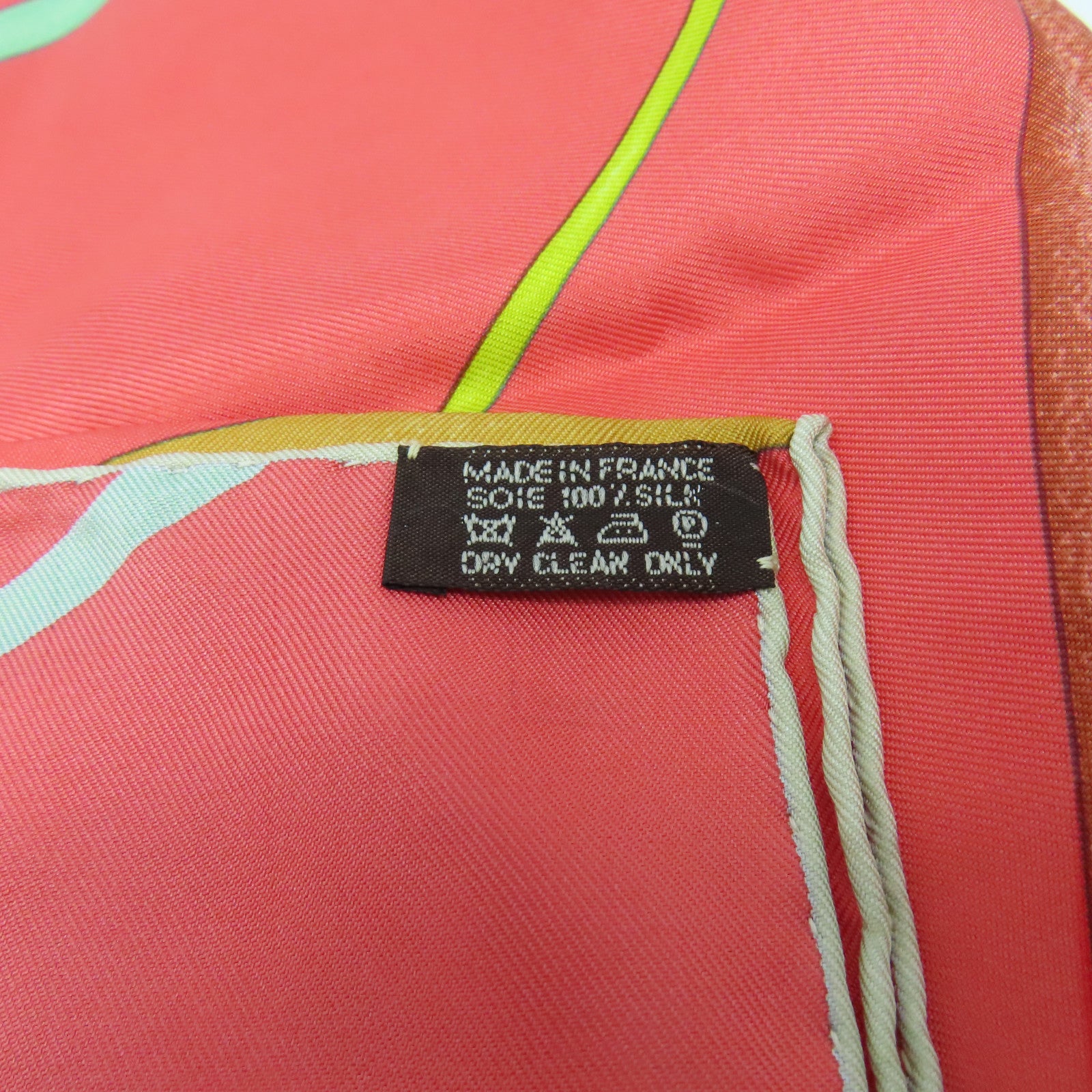 HERMES 【激減優惠】絲質Scarf絲巾橙色