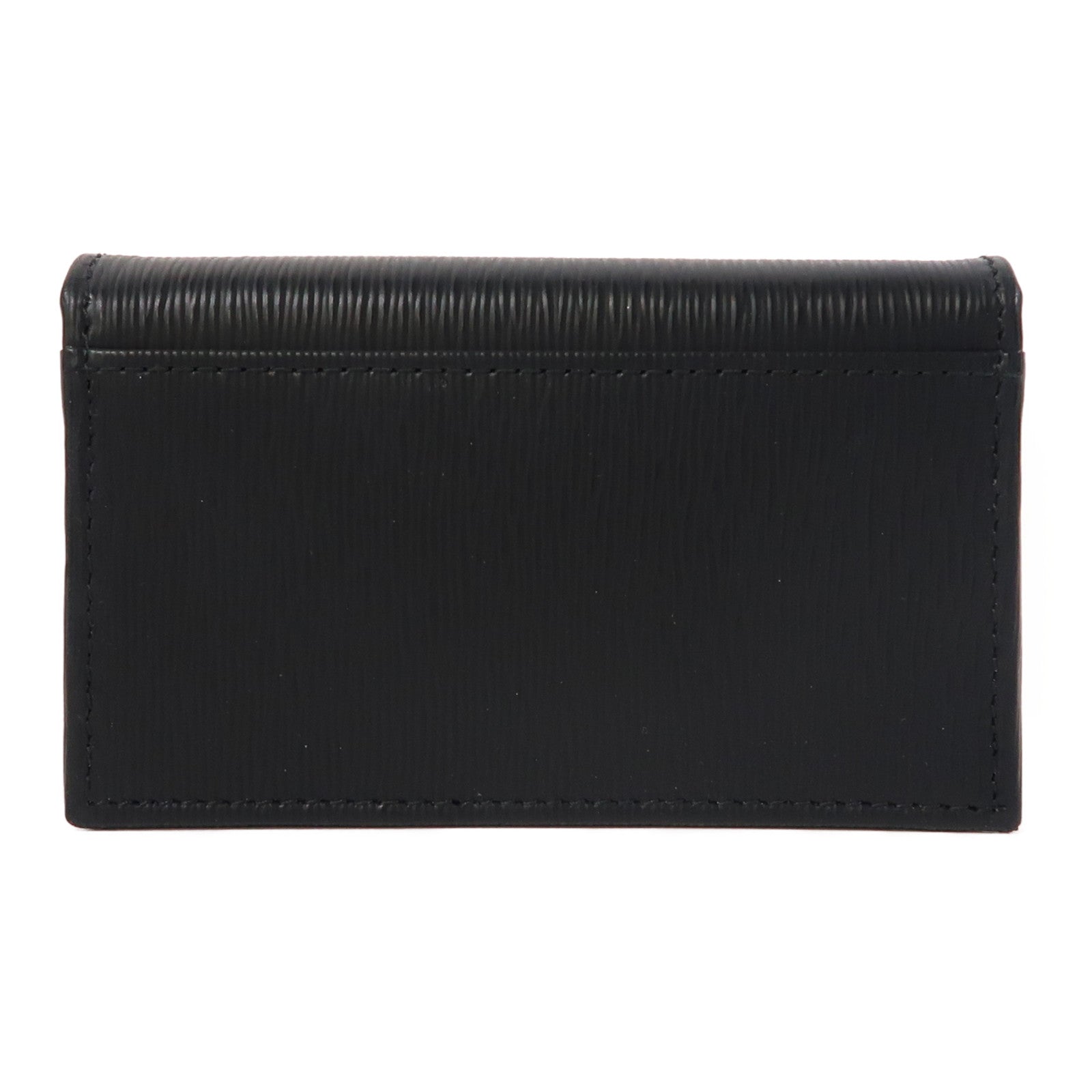 PRADA Saffiano皮革Card Case金扣卡片套黑色