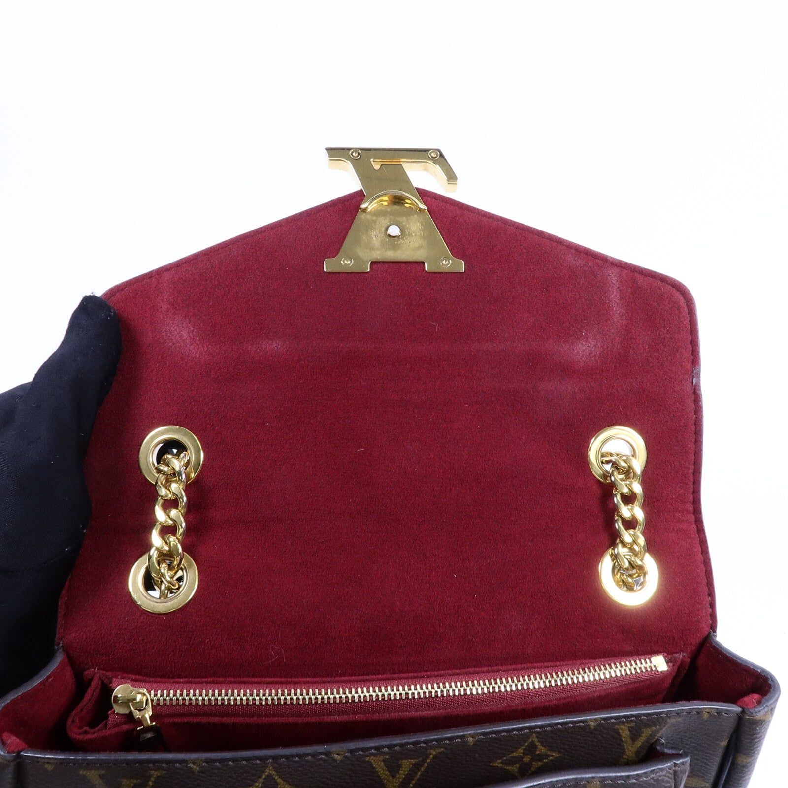 LOUIS VUITTON Monogram Passy金扣肩背袋棕色
