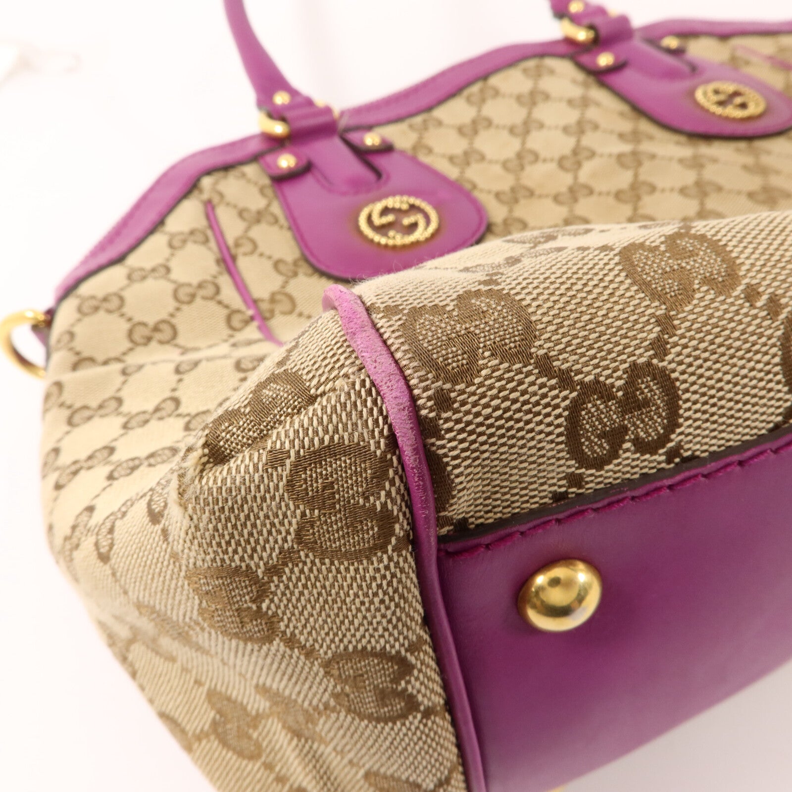 GUCCI 帆布Scarlett手挽肩背兩用袋