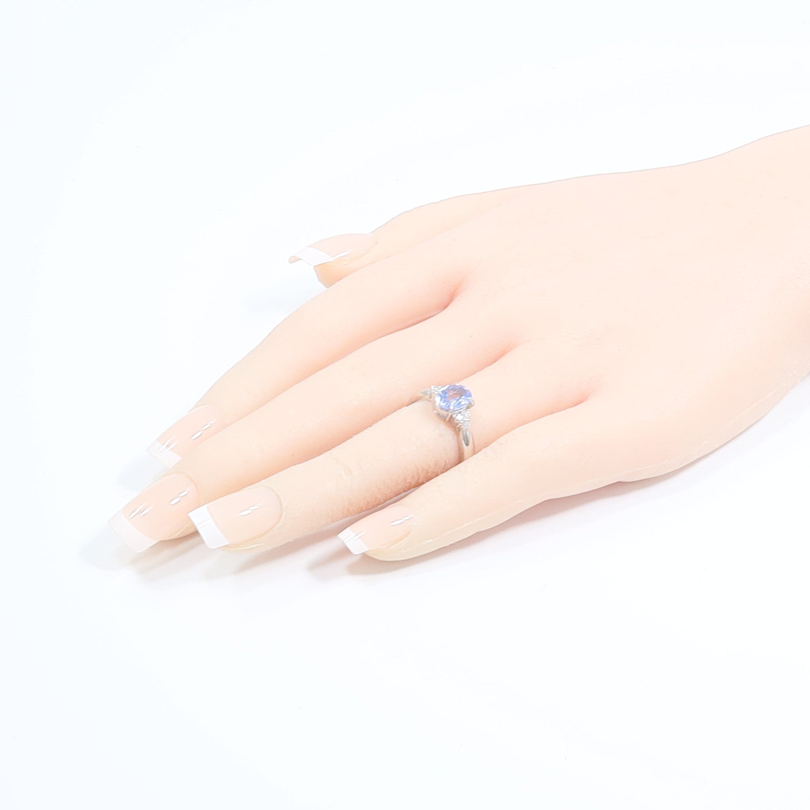 JEWELRY PT850鉑金Color Stone Diamond Ring彩色寶石戒指