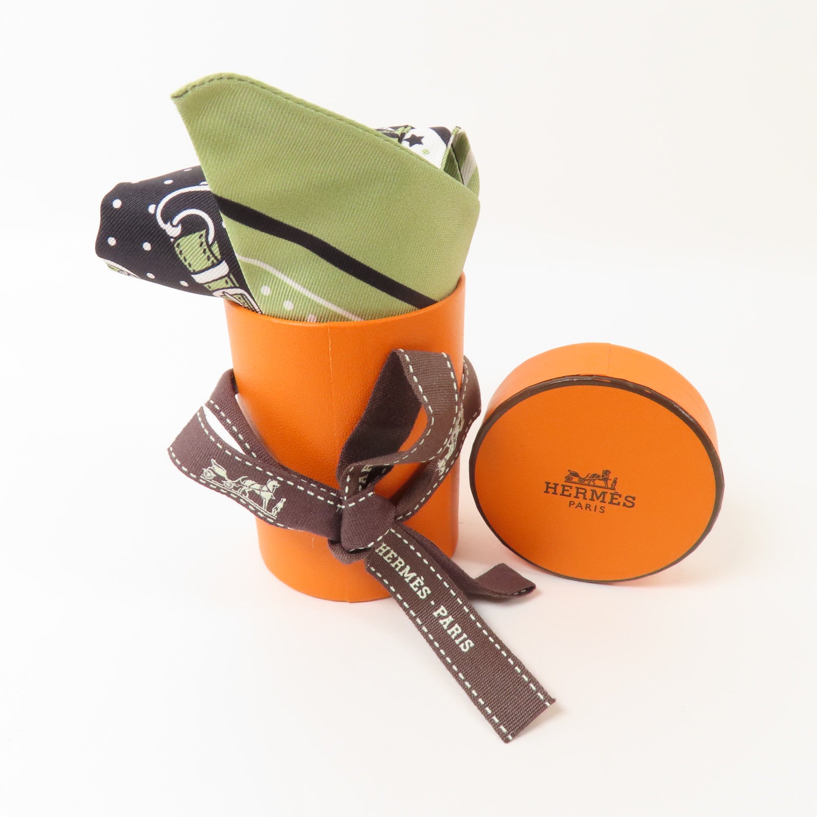 HERMES 絲質Twilly絲巾