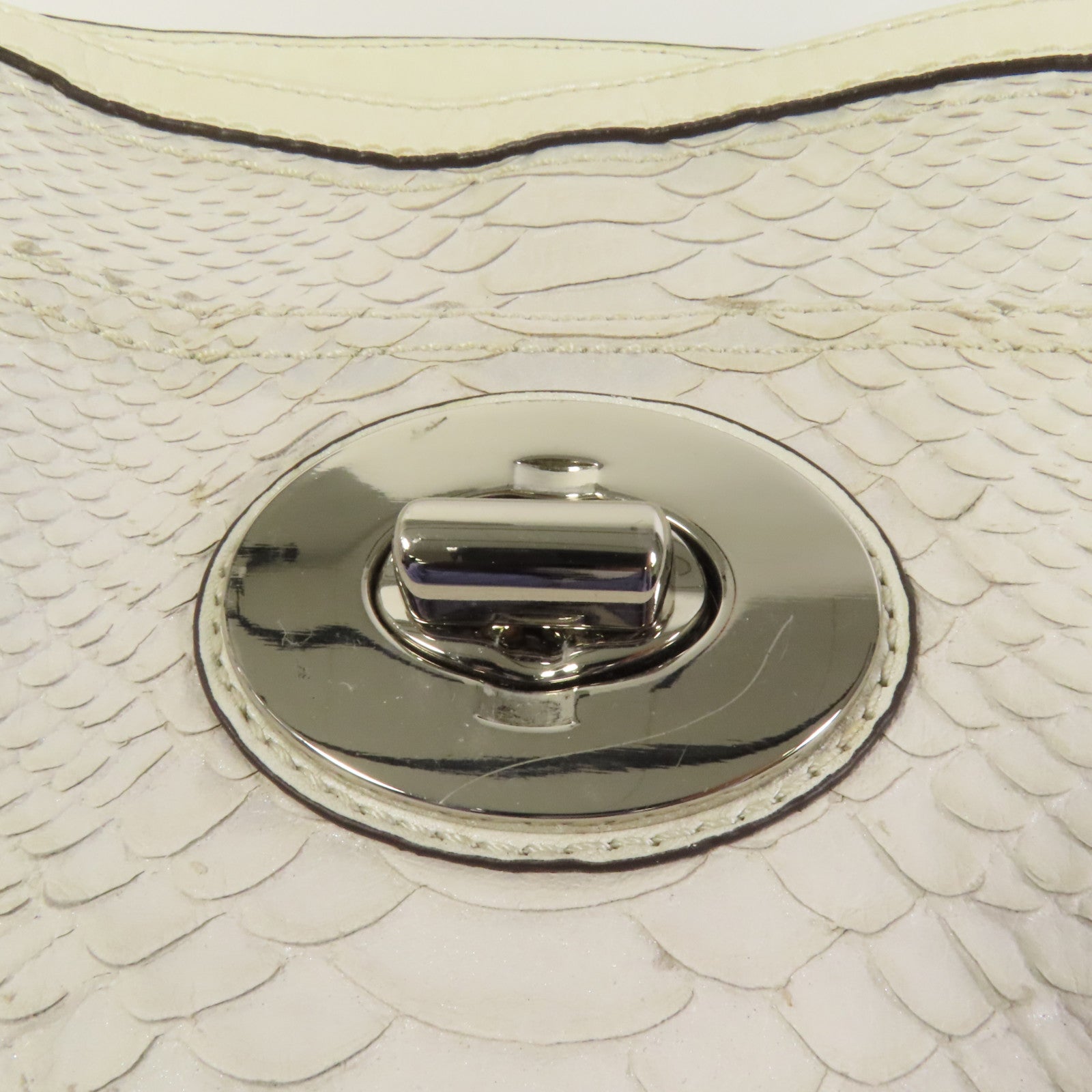 COACH 牛皮皮革2way Shoulder Bag銀扣手挽肩背兩用袋