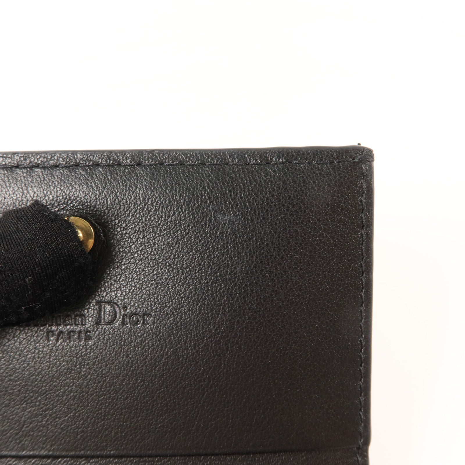 Dior 漆皮皮革Lady Dior Compact Wallet金扣錢包