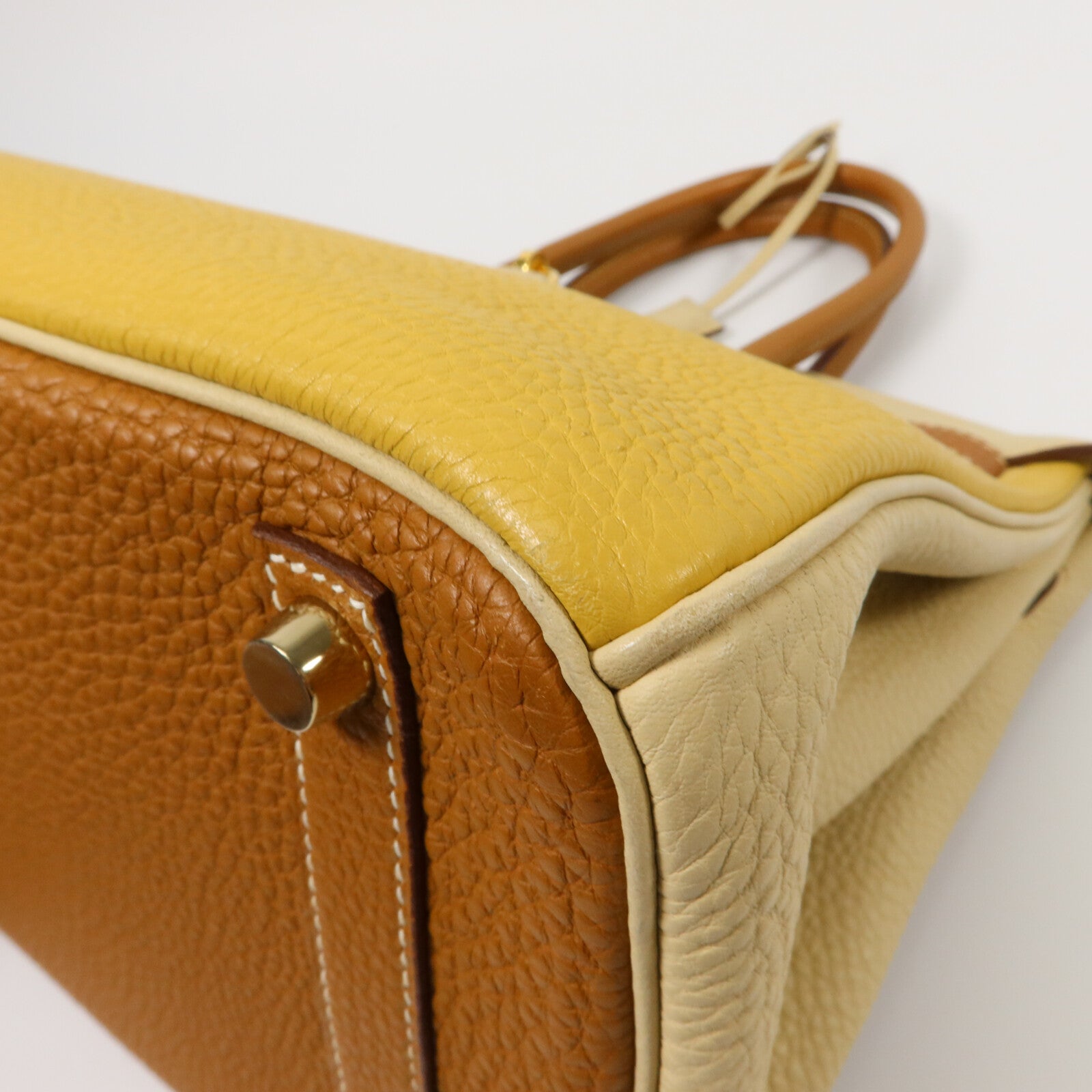 HERMES Togo皮革Birkin 30手挽袋Three Tones