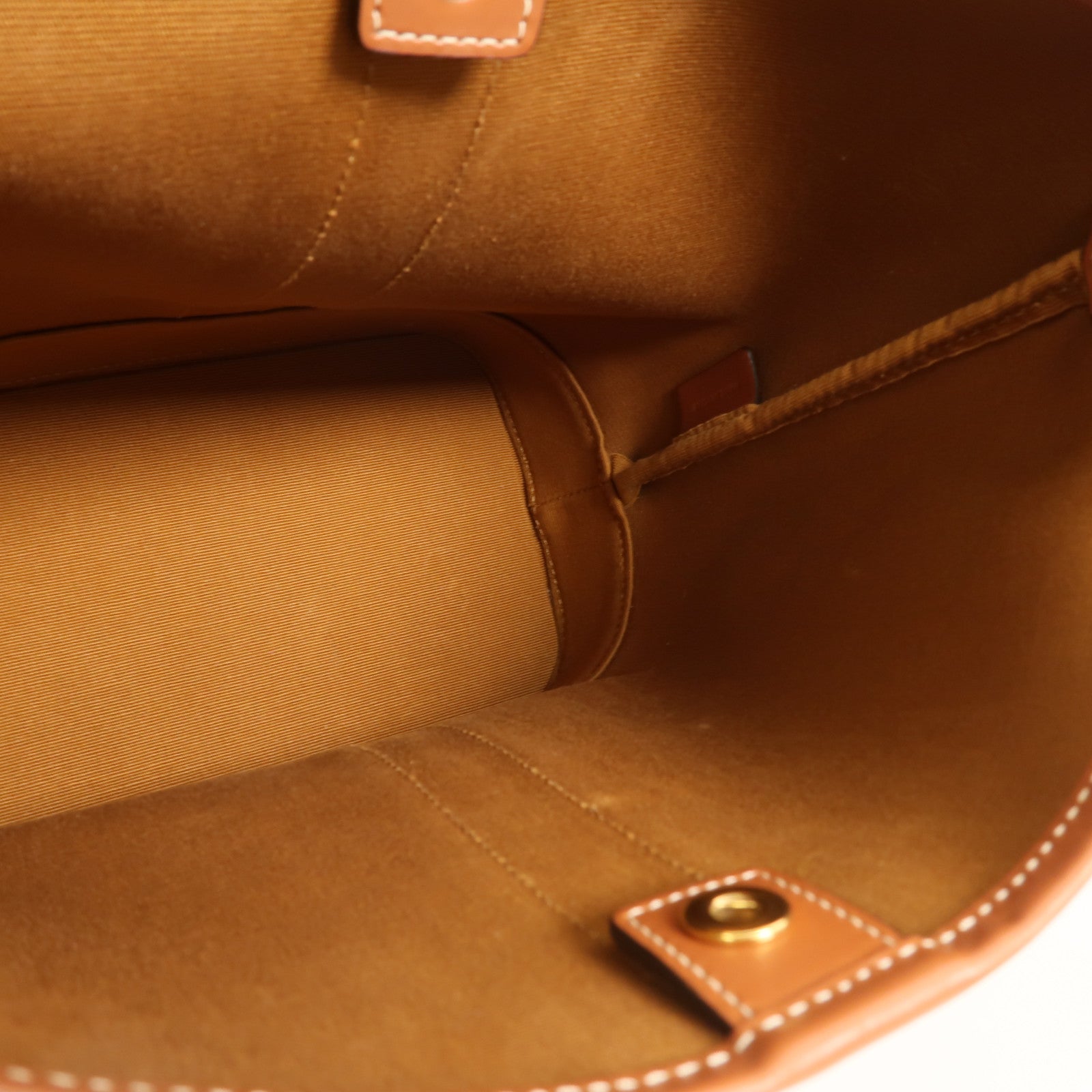 CELINE 塗層帆布Triomphe Small Bucket Bag金扣肩背袋