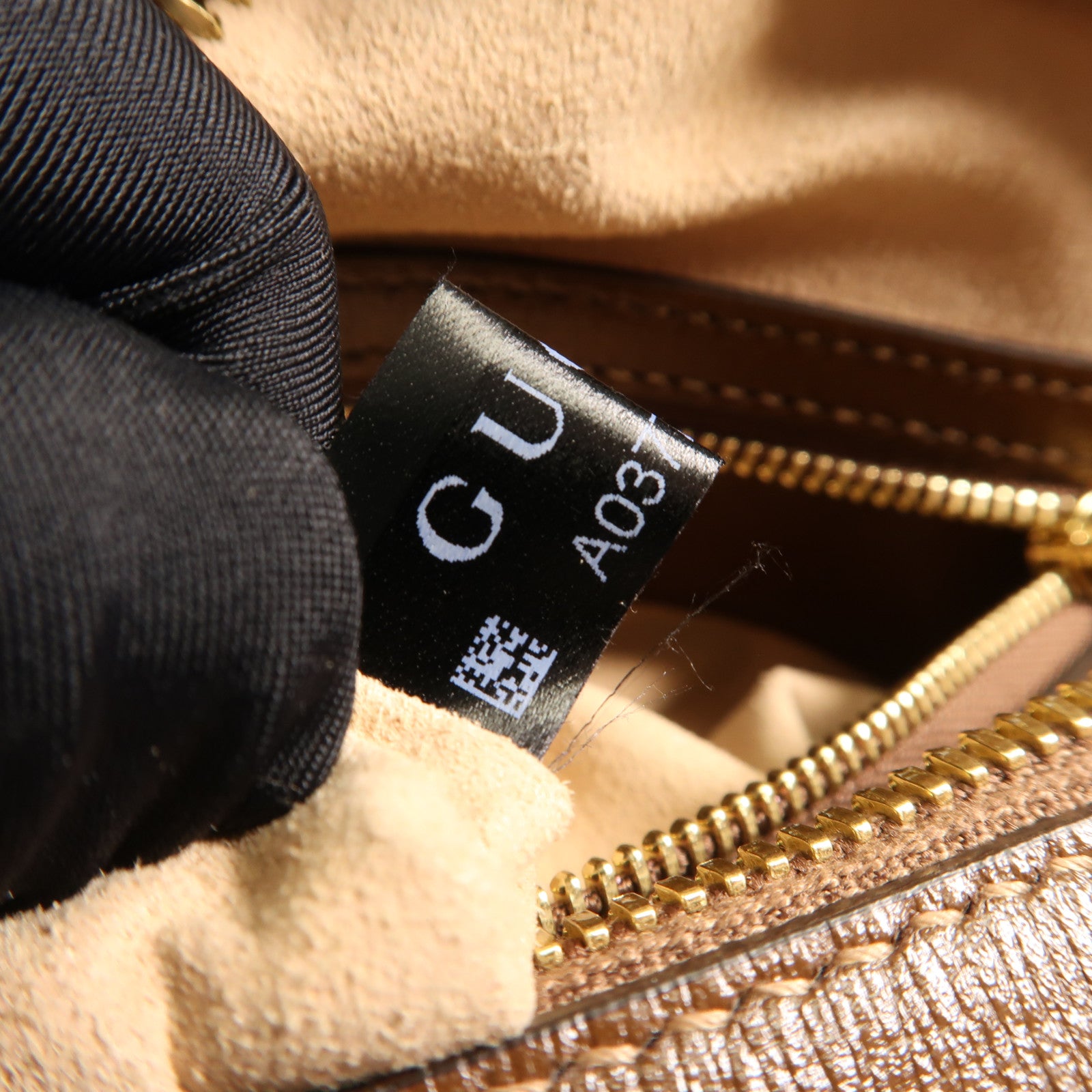 GUCCI 塗層帆布Horsebit 1955金扣肩背袋