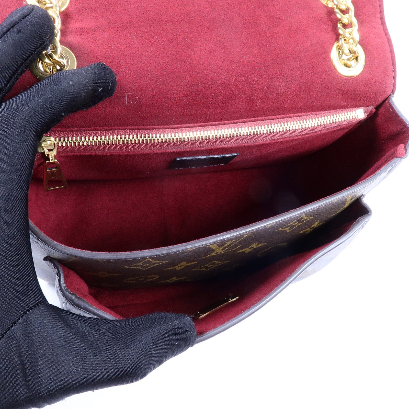 LOUIS VUITTON Monogram Passy金扣肩背袋棕色