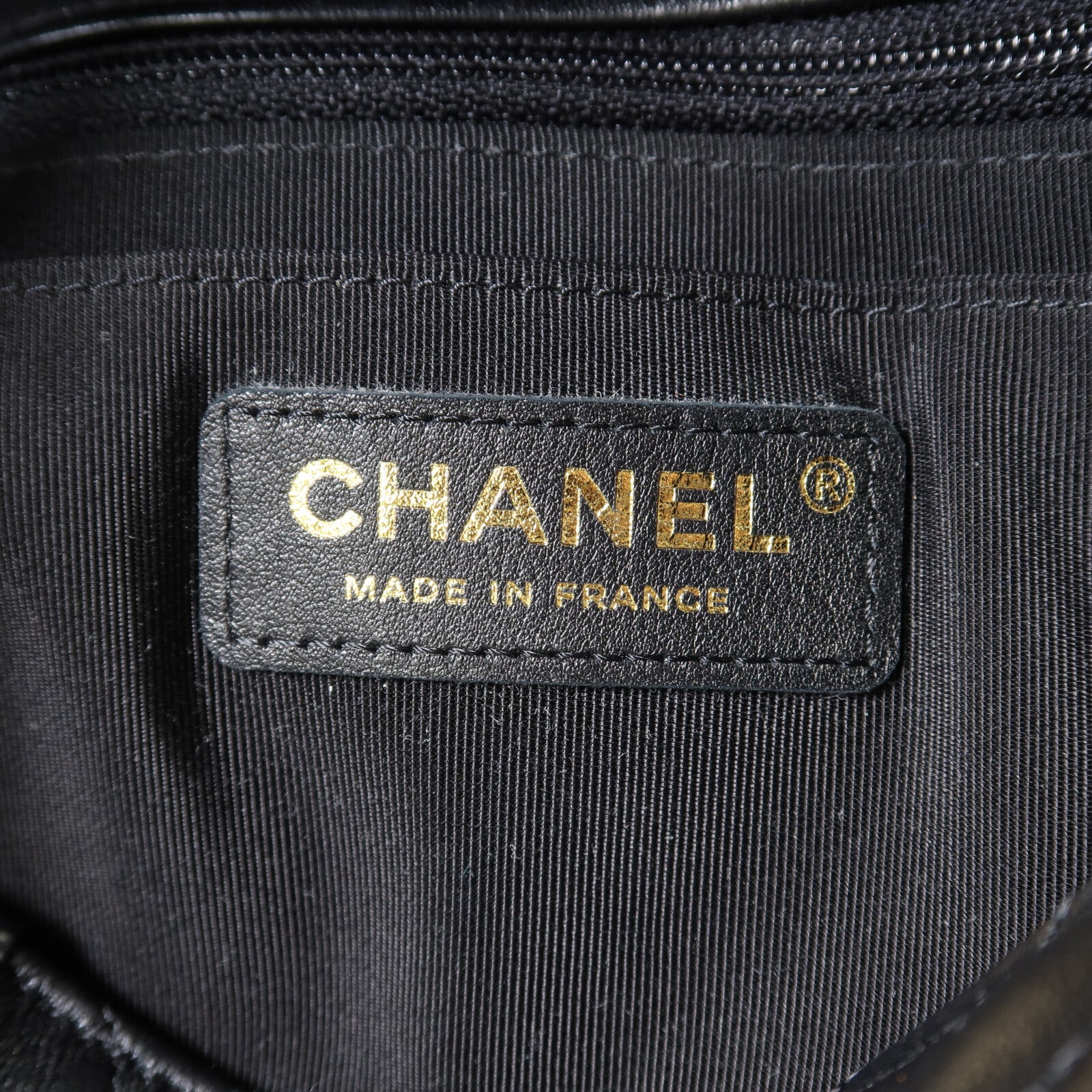 CHANEL 牛皮皮革Shoulder Bag金扣鏈帶肩背袋