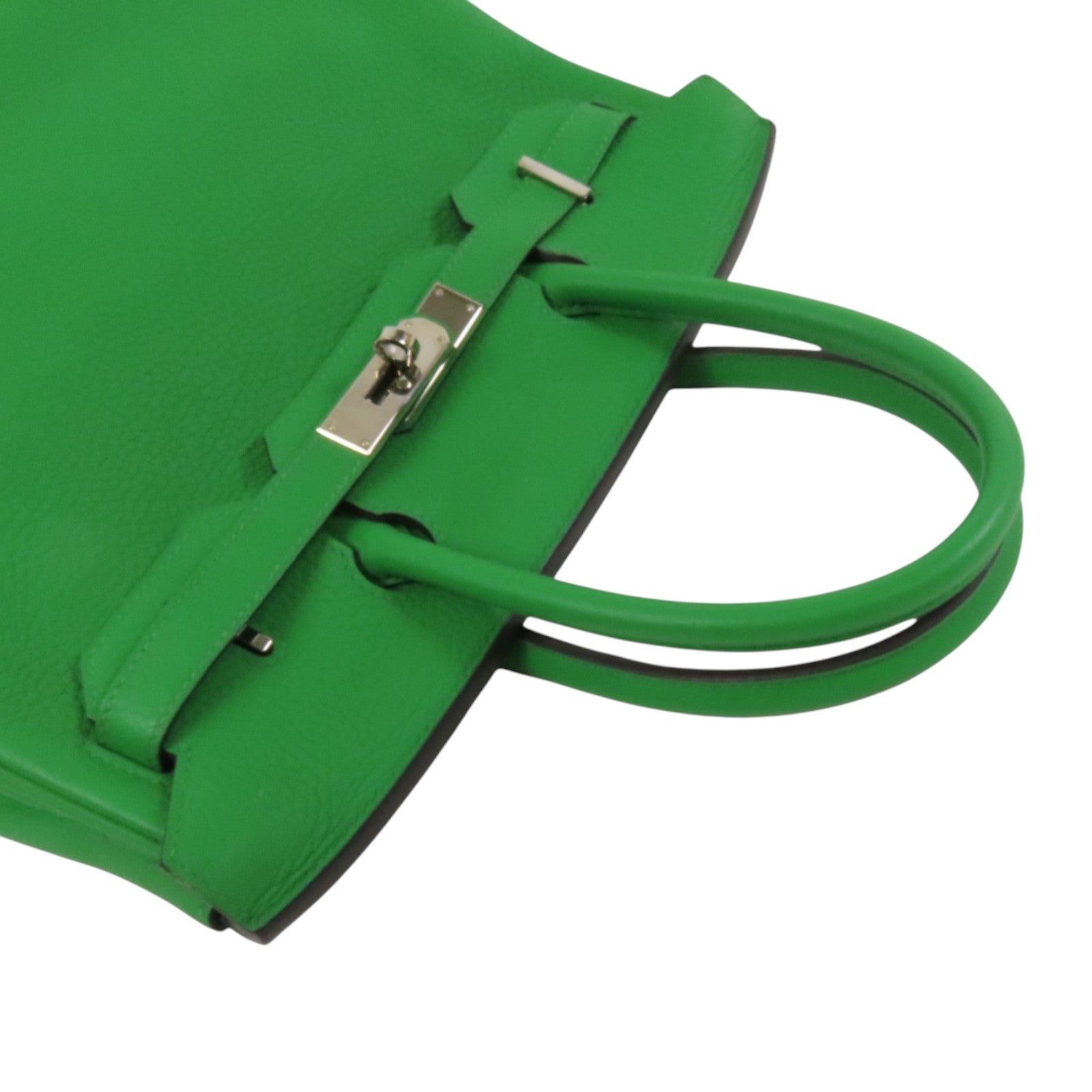 HERMES Clemence皮革Birkin 30銀扣手挽袋
