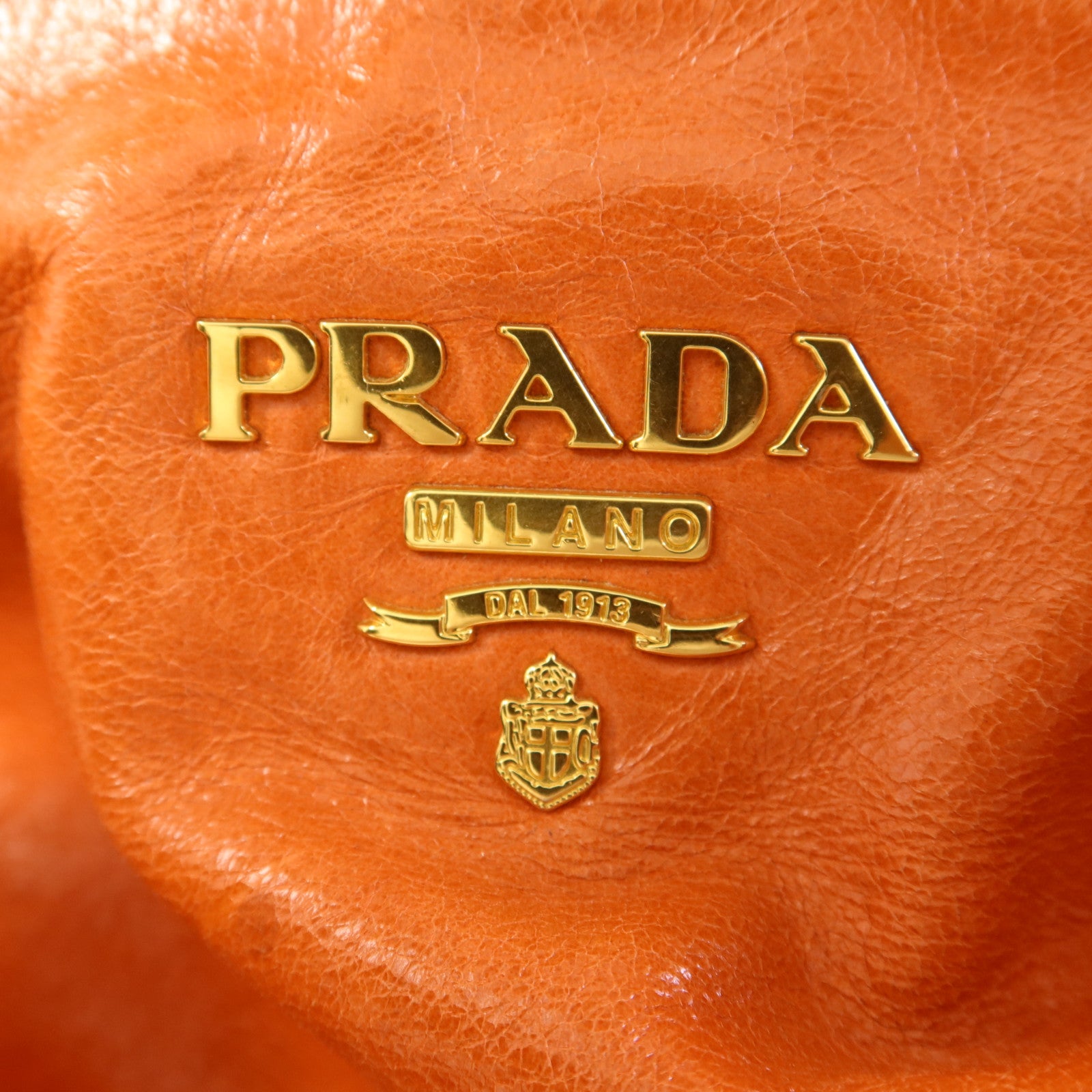 PRADA 牛皮皮革2 Way Shoulder Bag金扣手挽肩背兩用袋