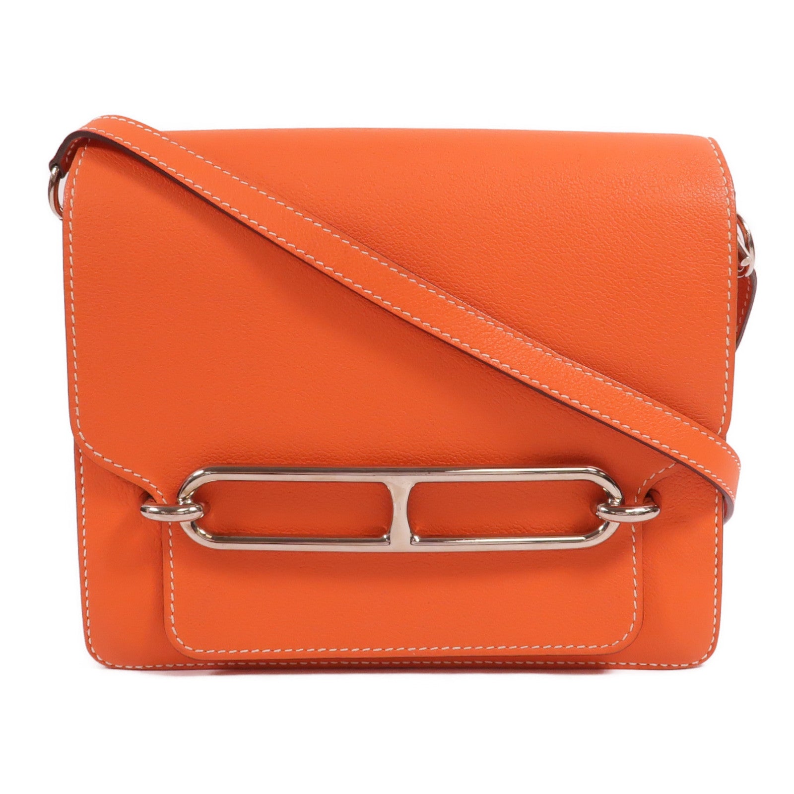 HERMES Evercolor皮革Roulis 23肩背袋Feu