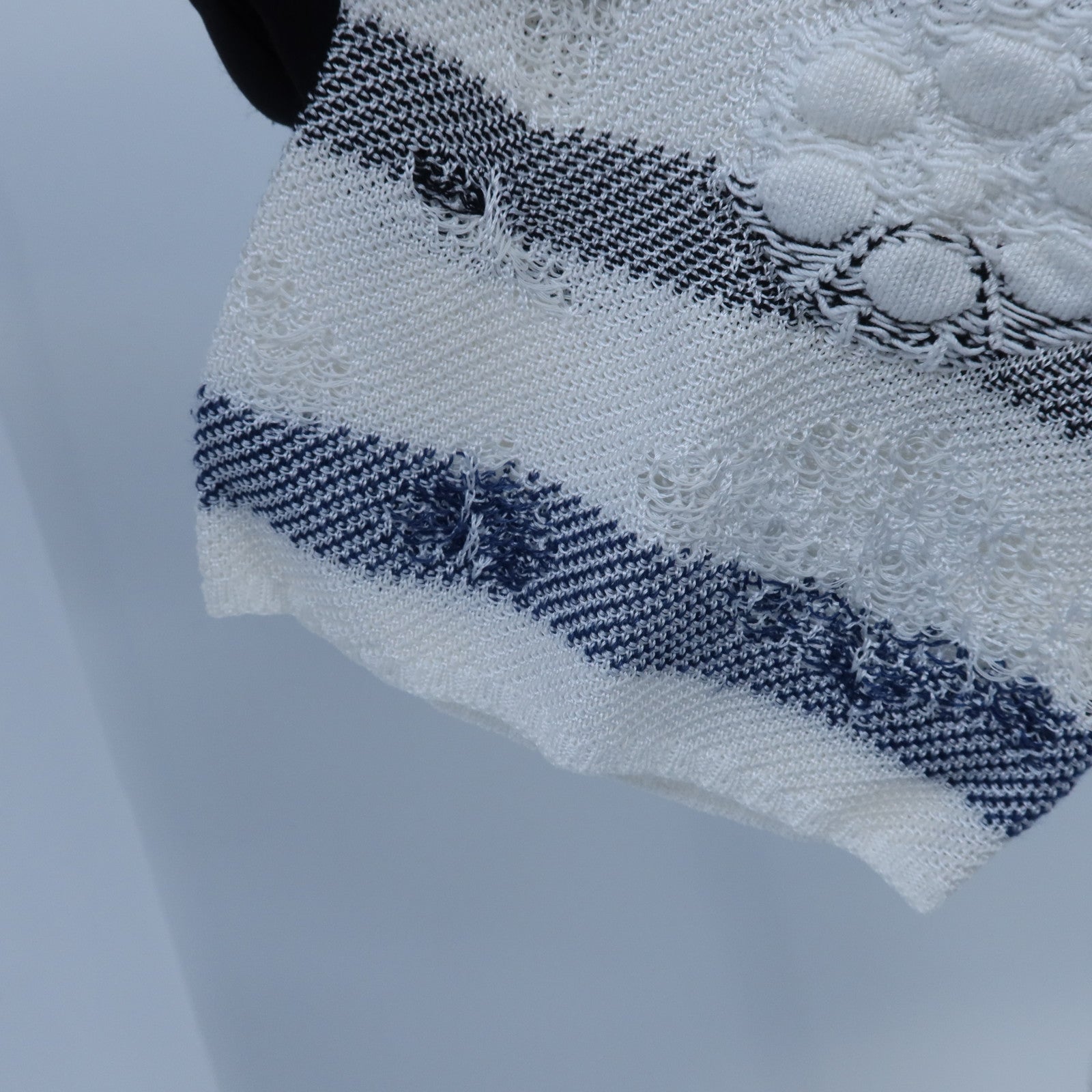 CHANEL Rayon/Paper/Cotton Knitted Top針織