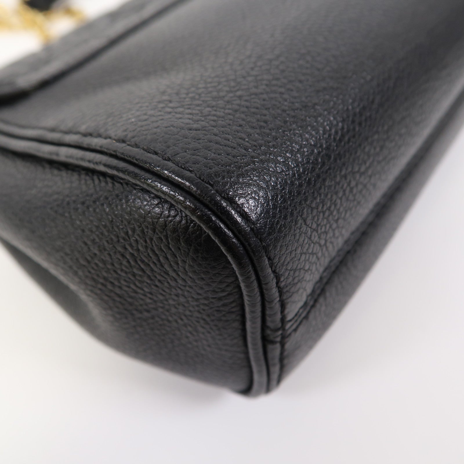 LOUIS VUITTON Monogram Empreinte Saint Germain BB金扣鏈帶肩背袋黑色