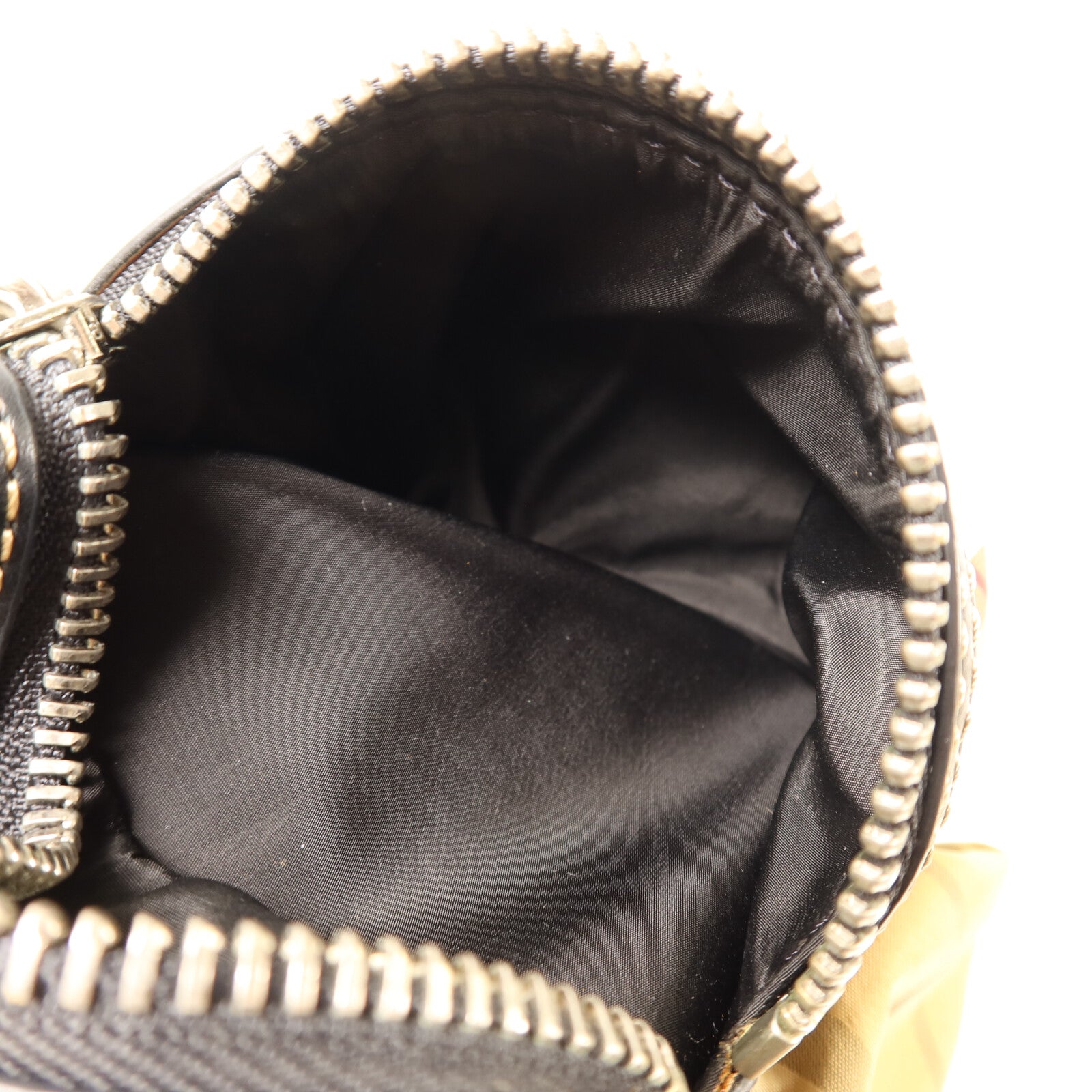 BURBERRY 棉質/尼龍Rucksack銀扣鏈帶背包