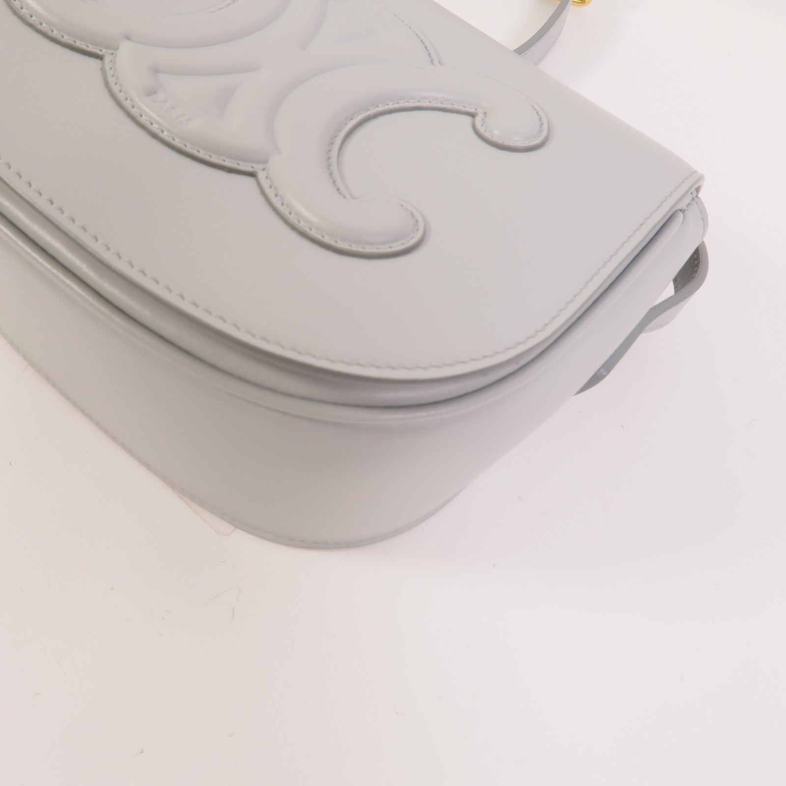 CELINE 牛皮皮革Folco Cuir Triomphe肩背袋
